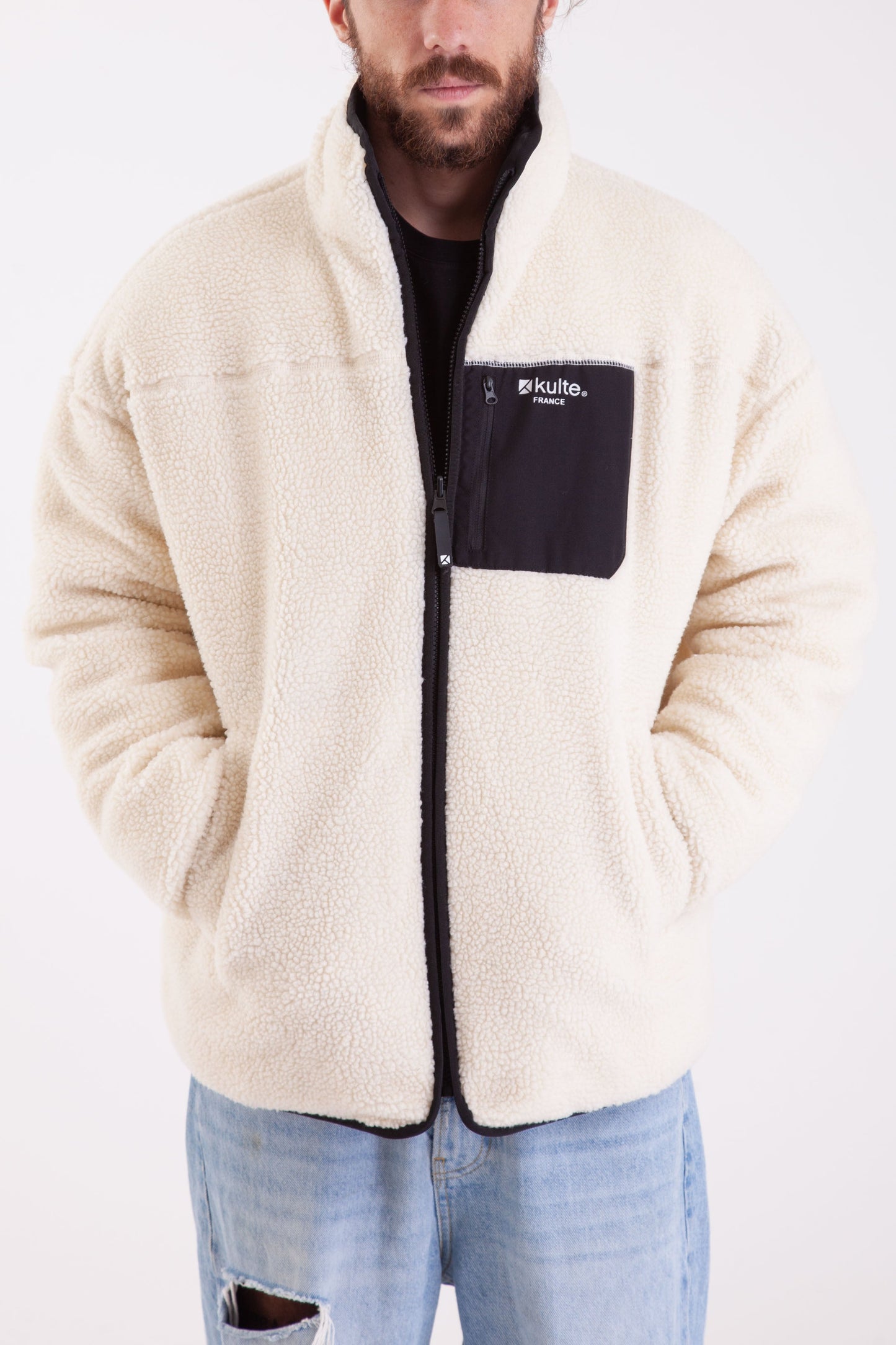 THE REVERSIBLE SHERPA OFF WHITE/BLACK