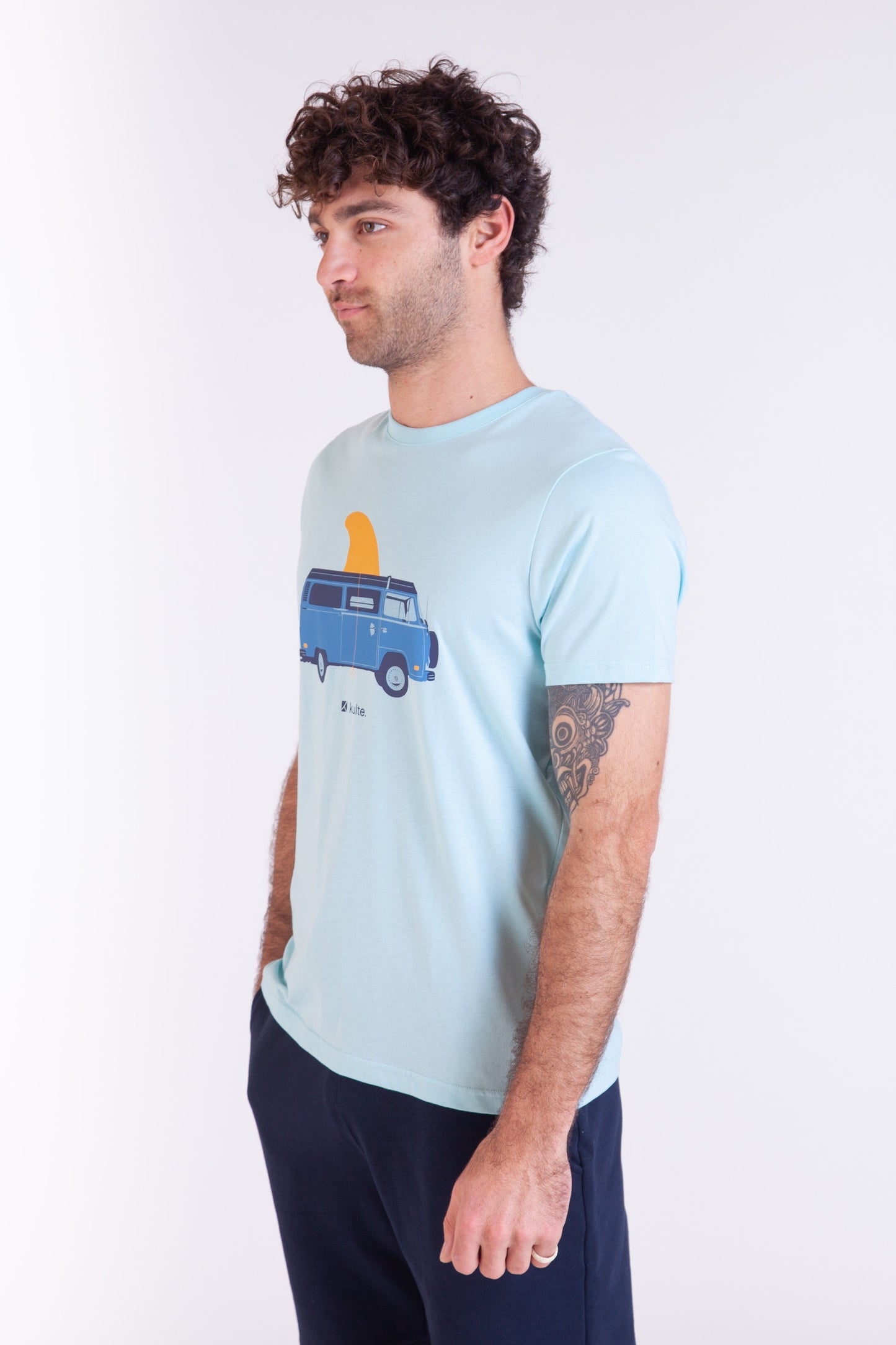 TEE SHIRT VAN LIFE LIGHT BLUE