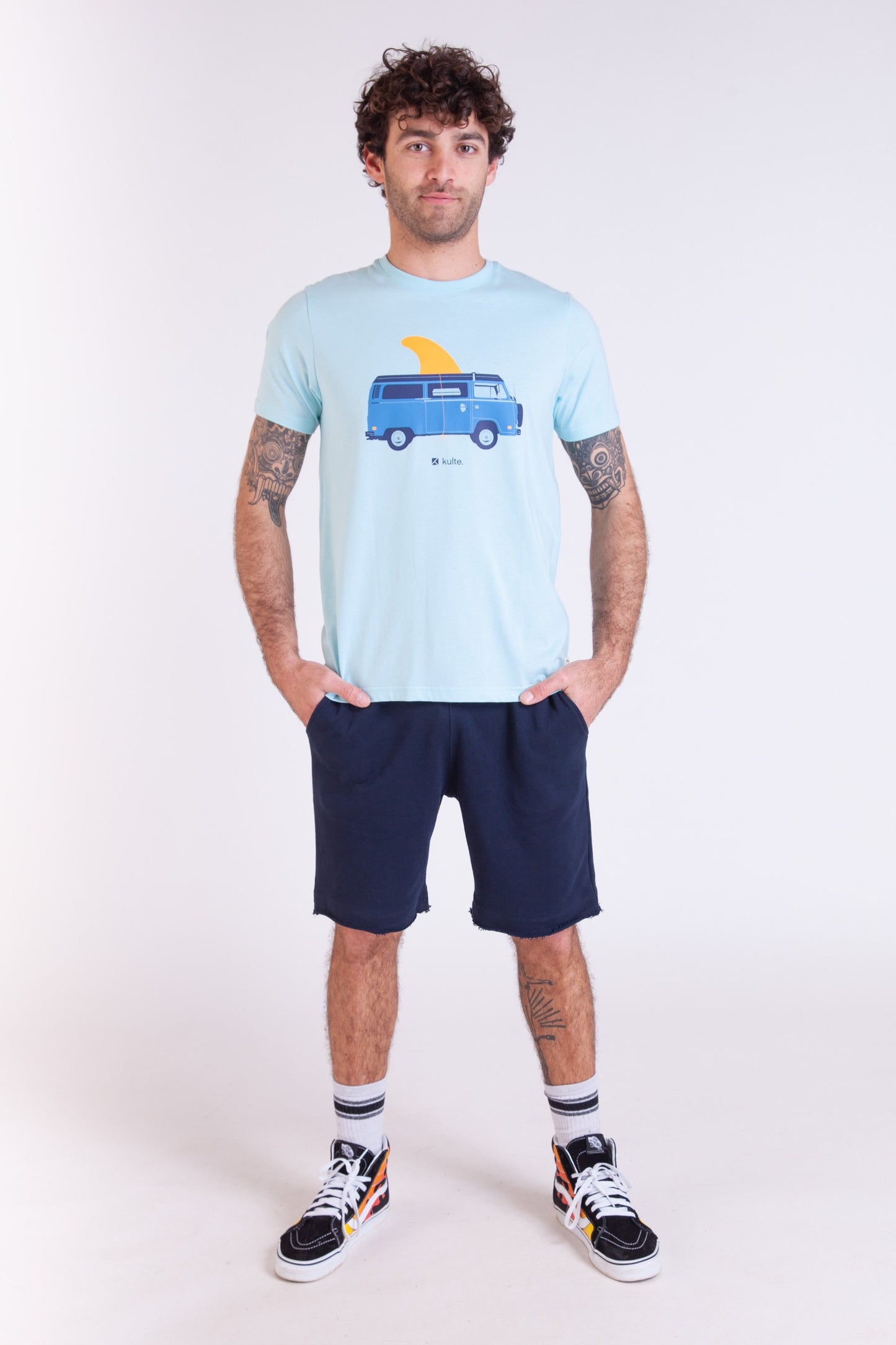 TEE SHIRT VAN LIFE LIGHT BLUE