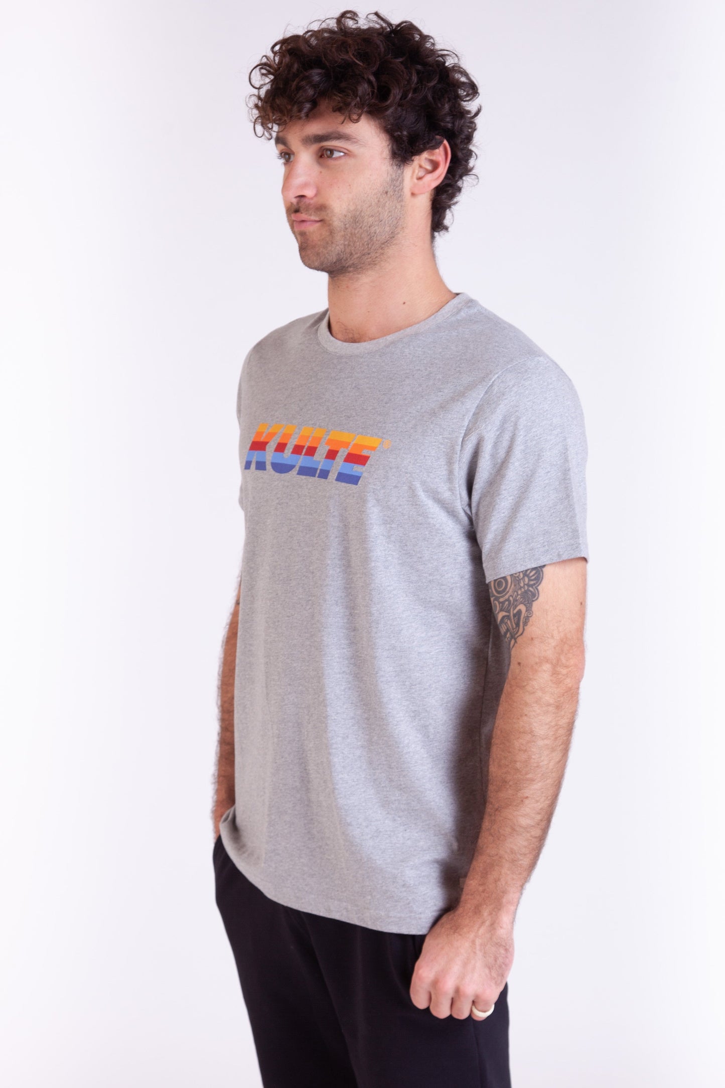 TEE SHIRT CORPO ITALIC GREY