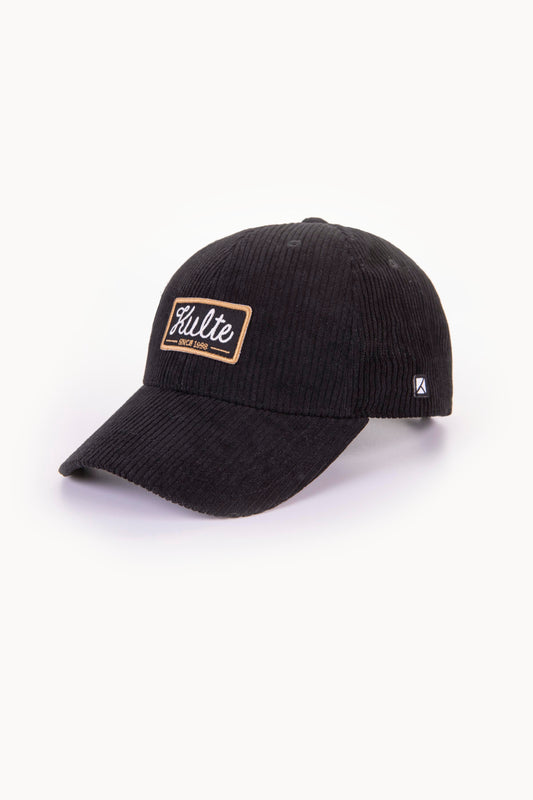 CAP STAMPED VELOURS BLACK