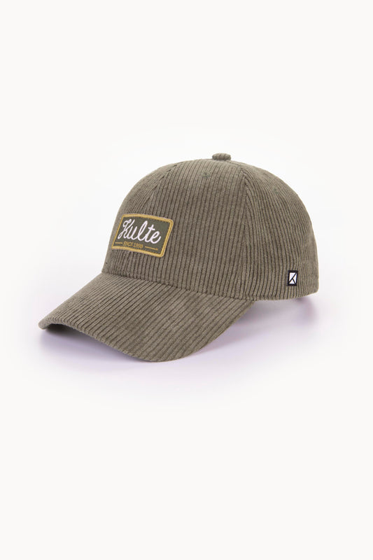 CAP STAMPED VELOURS KAKI