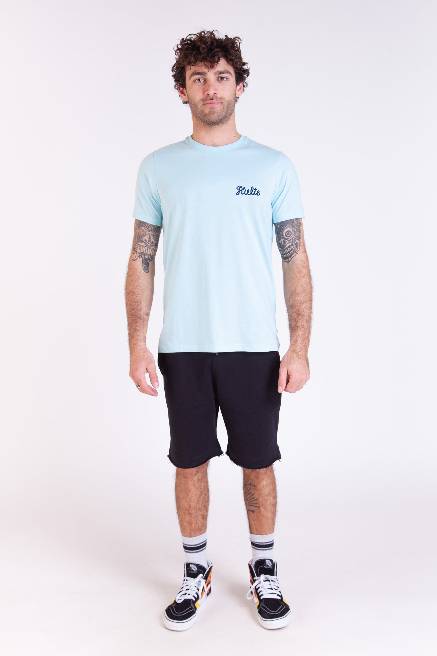 CORPO SCRIPT LIGHT BLUE T-SHIRT
