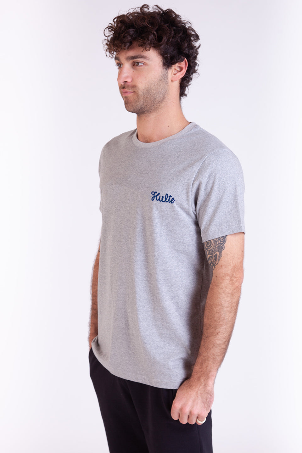 TEE SHIRT CORPO SCRIPT GREY