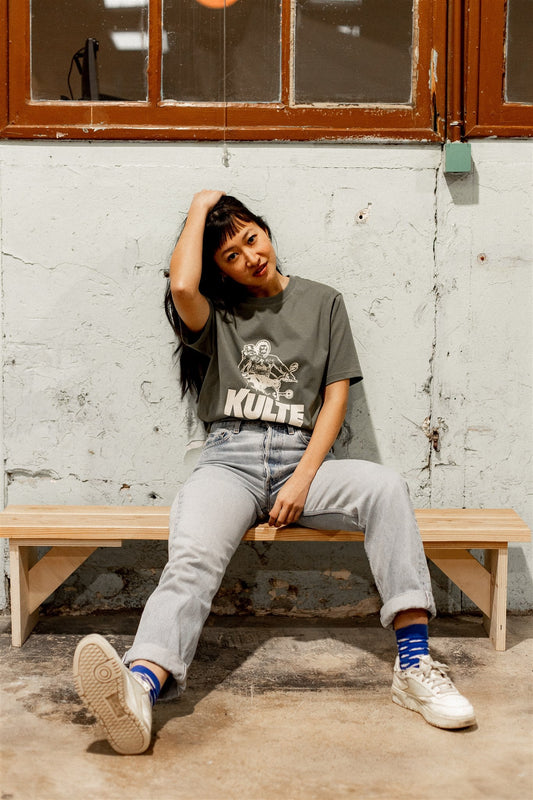 TEE SHIRT DOMINICIEN KAKI