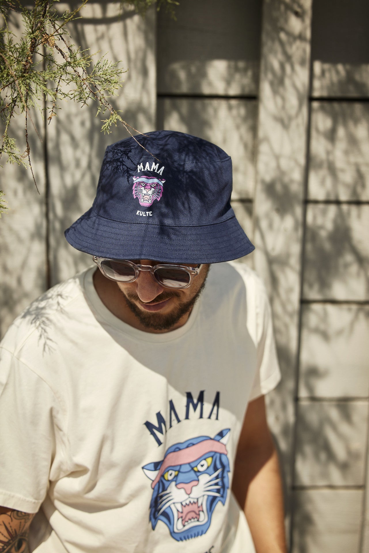 BEACH MAMA TIGER OFF WHITE T-SHIRT