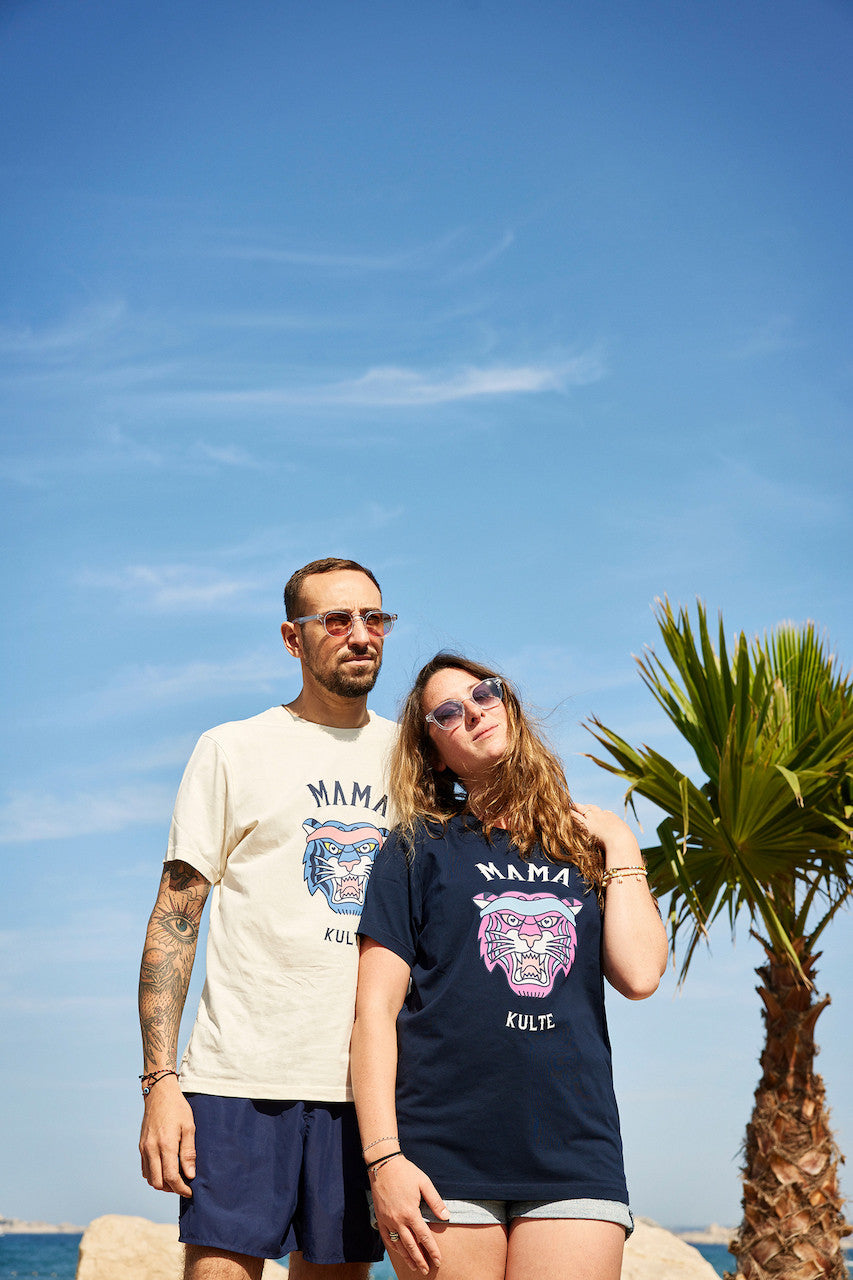 BEACH MAMA TIGER OFF WHITE T-SHIRT
