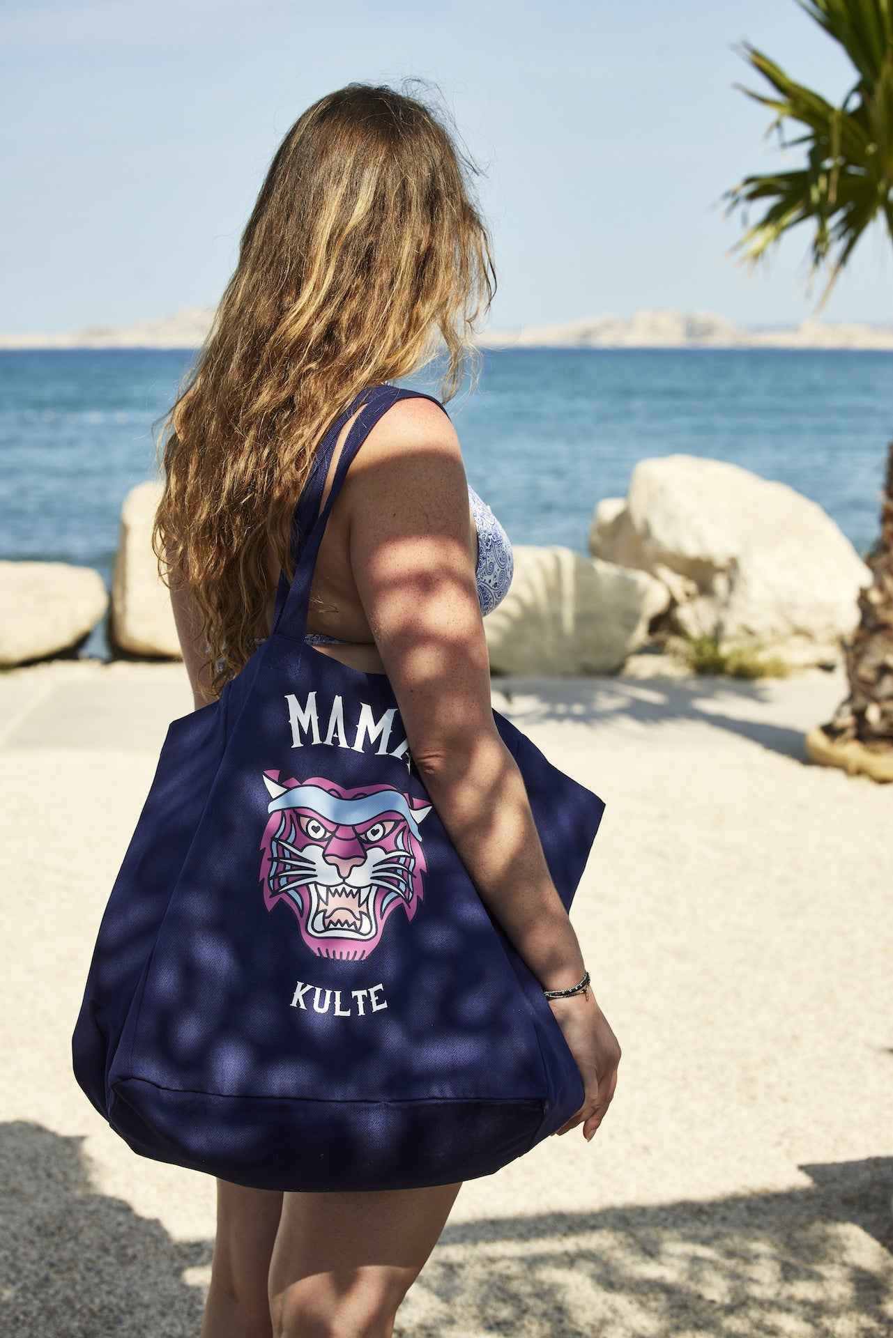 TOTE BAG MAXI MAMA NAVY