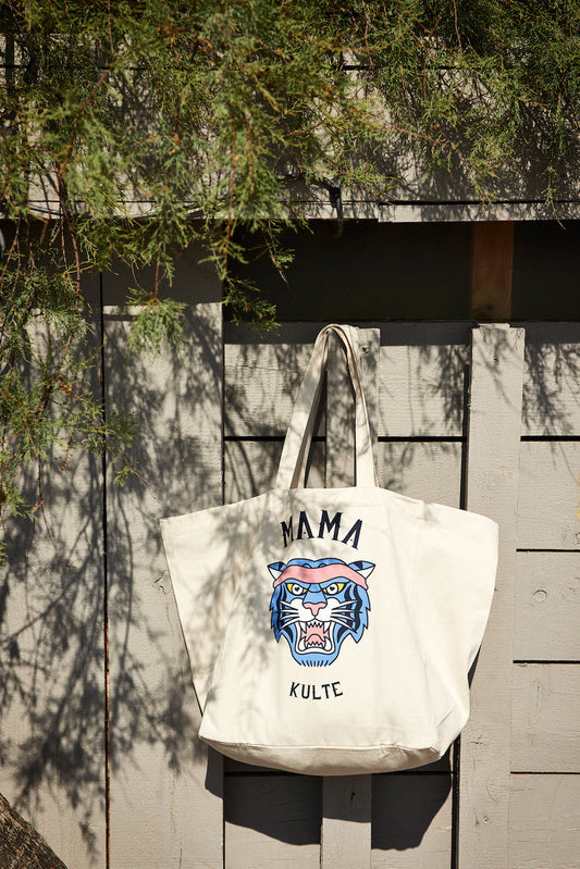 TOTE BAG MAXI MAMA OFF WHITE