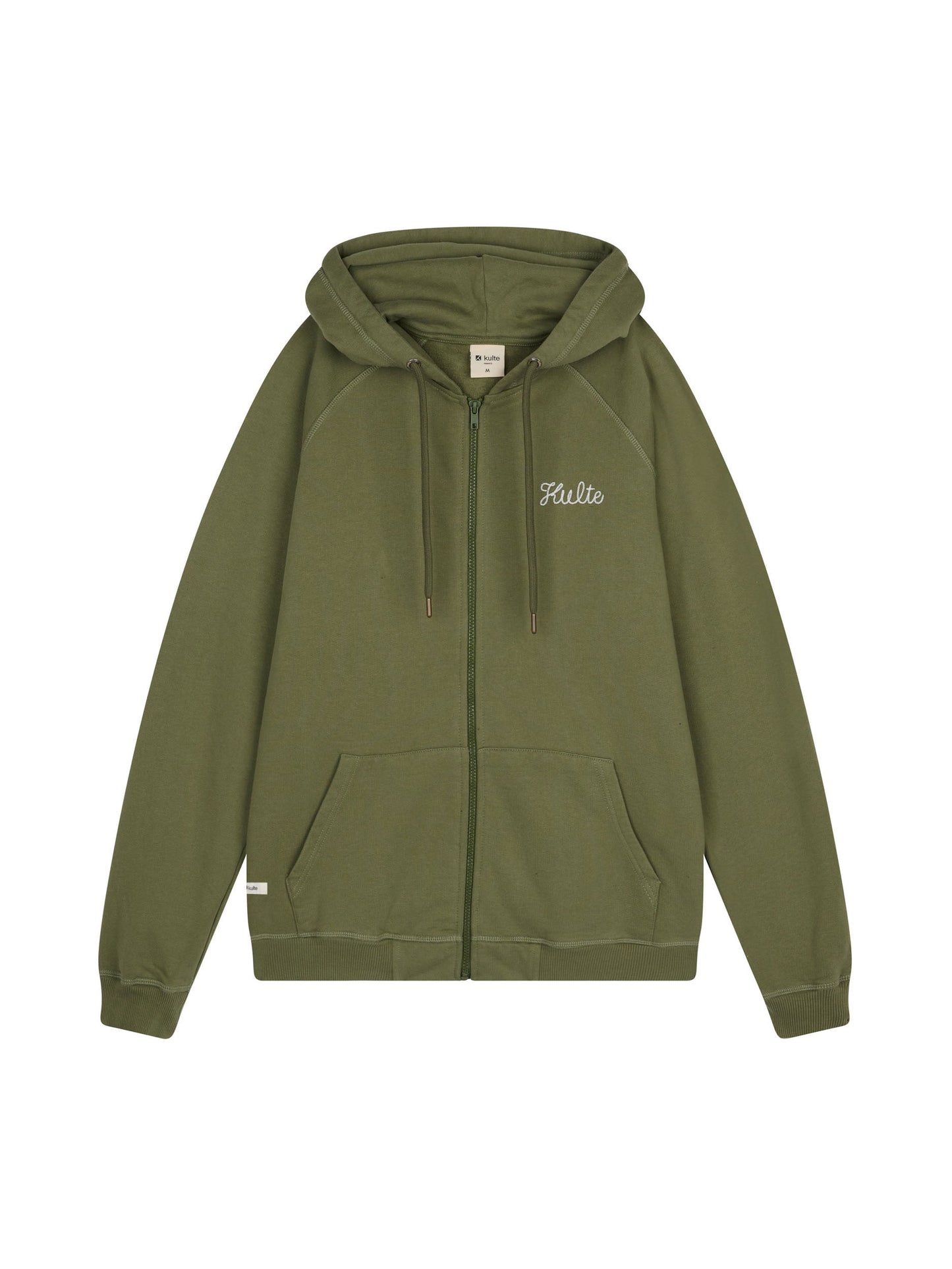 ZIP SCRIPT HOODIE PREMIUM KHAKI