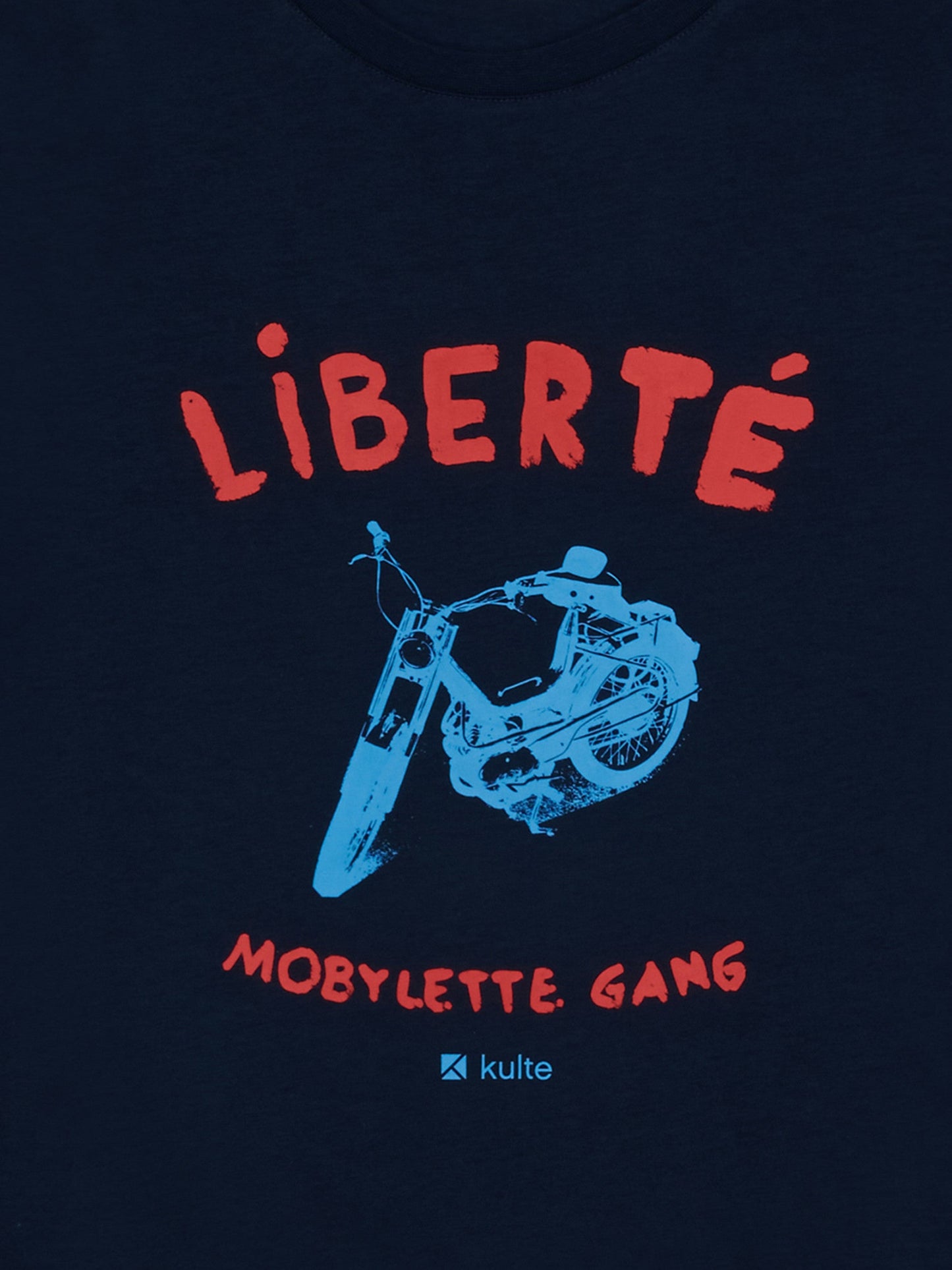 NAVY MOBYLETTE T-SHIRT