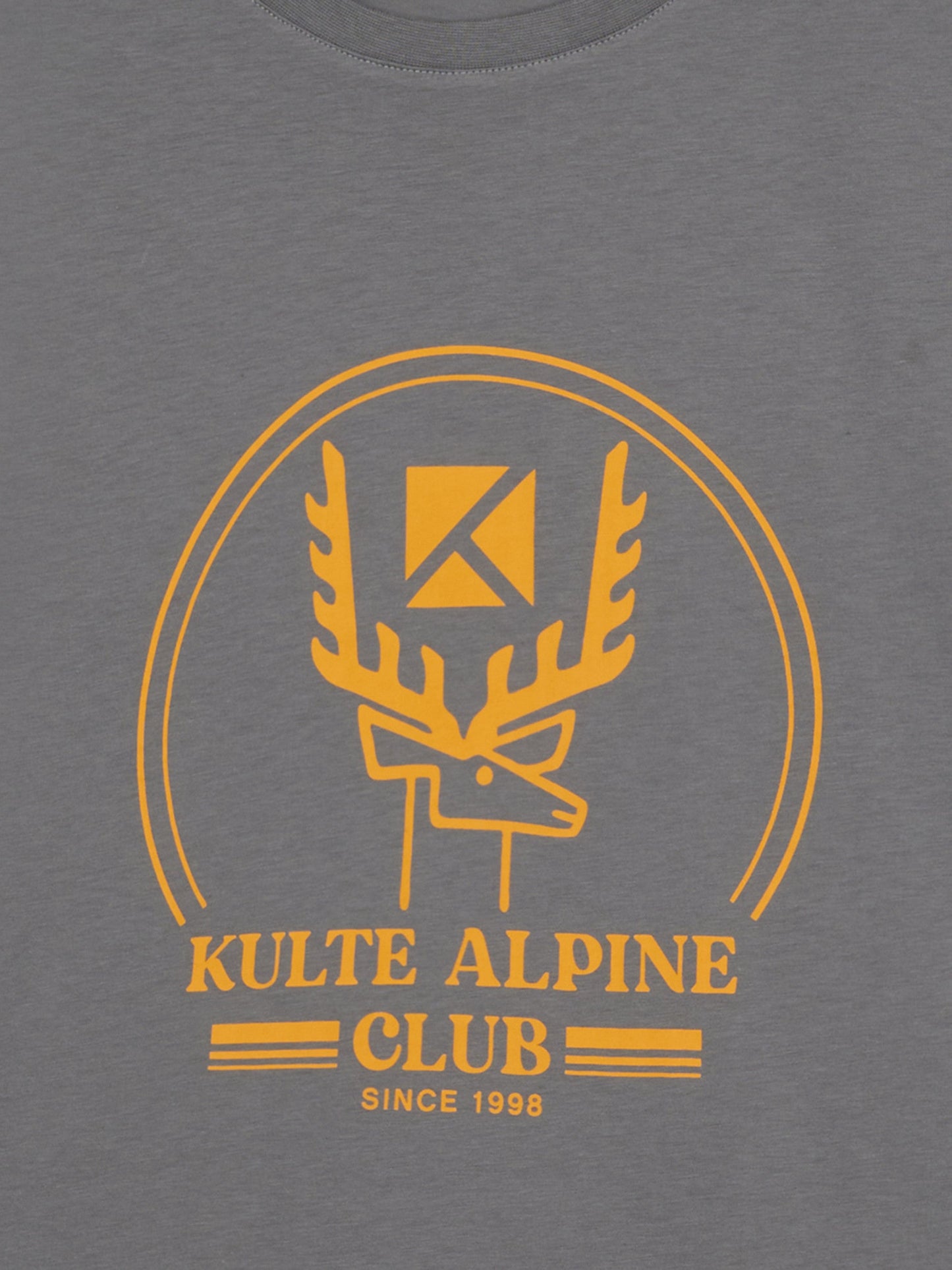 TEE SHIRT CERF CHARCOAL GREY