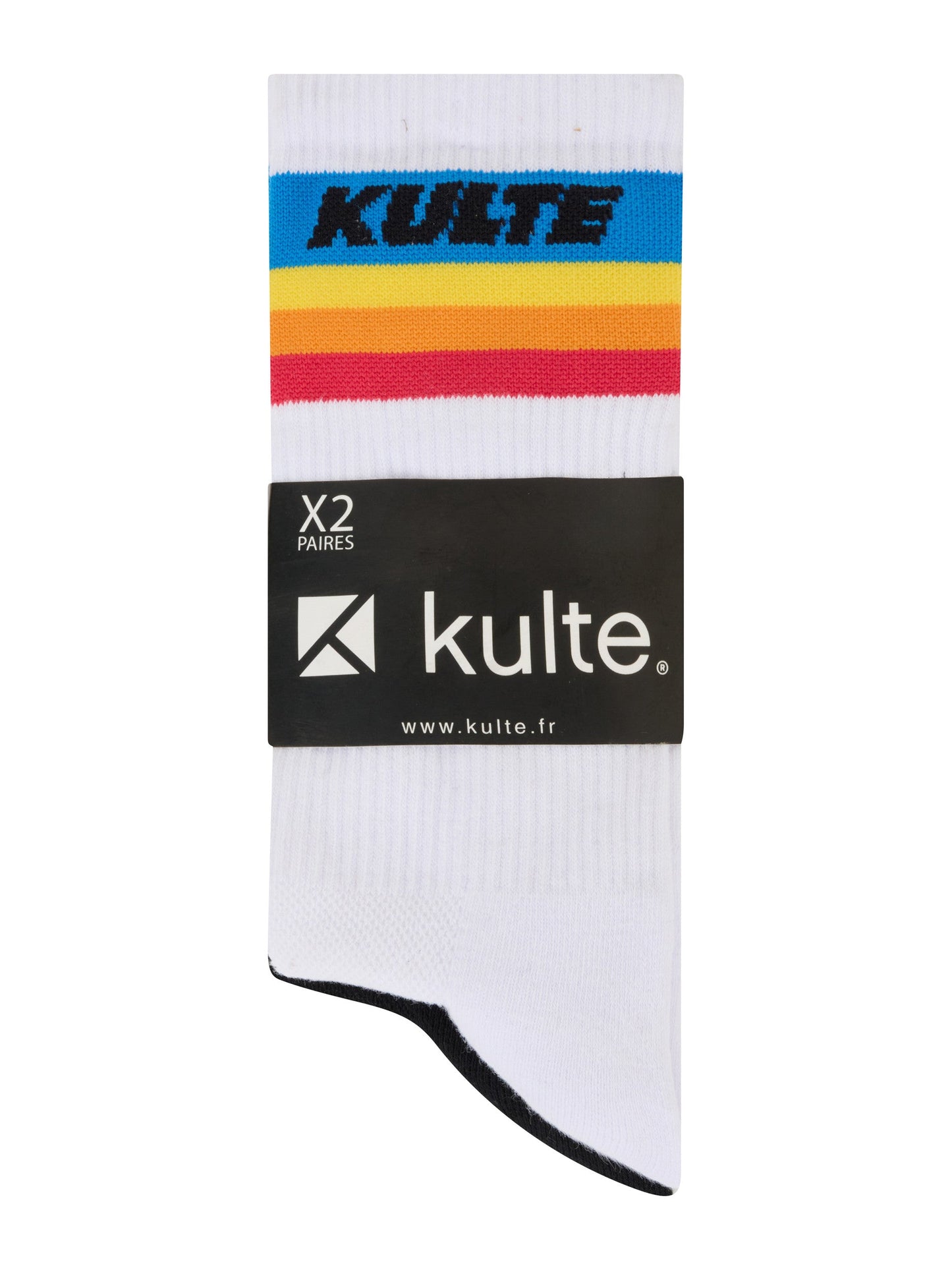 RAINBOW BLACK/WHITE SOCK