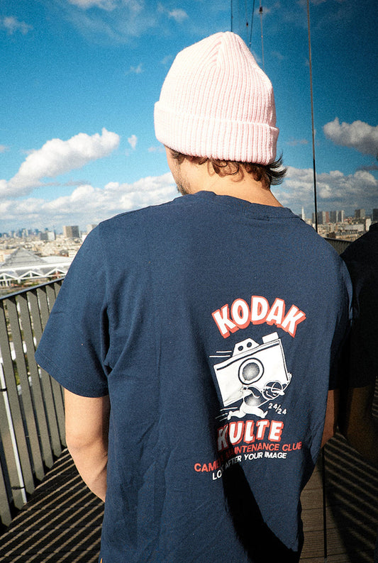 TEE SHIRT CAMERA NAVY