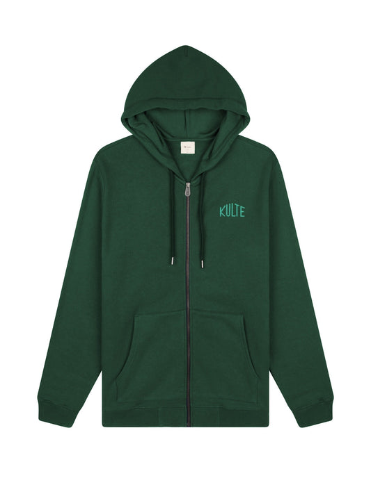 HOOD ZIP CORPO VINTAGE GREEN