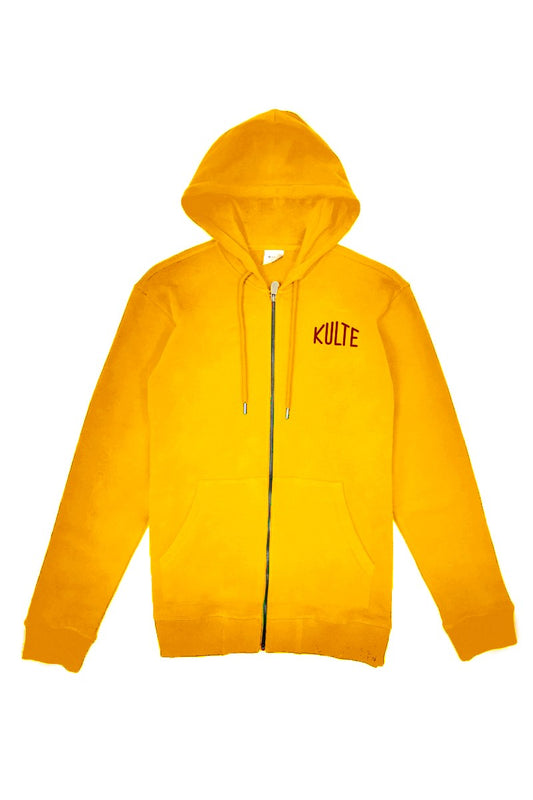 HOOD ZIP CORPO VINTAGE YELLOW