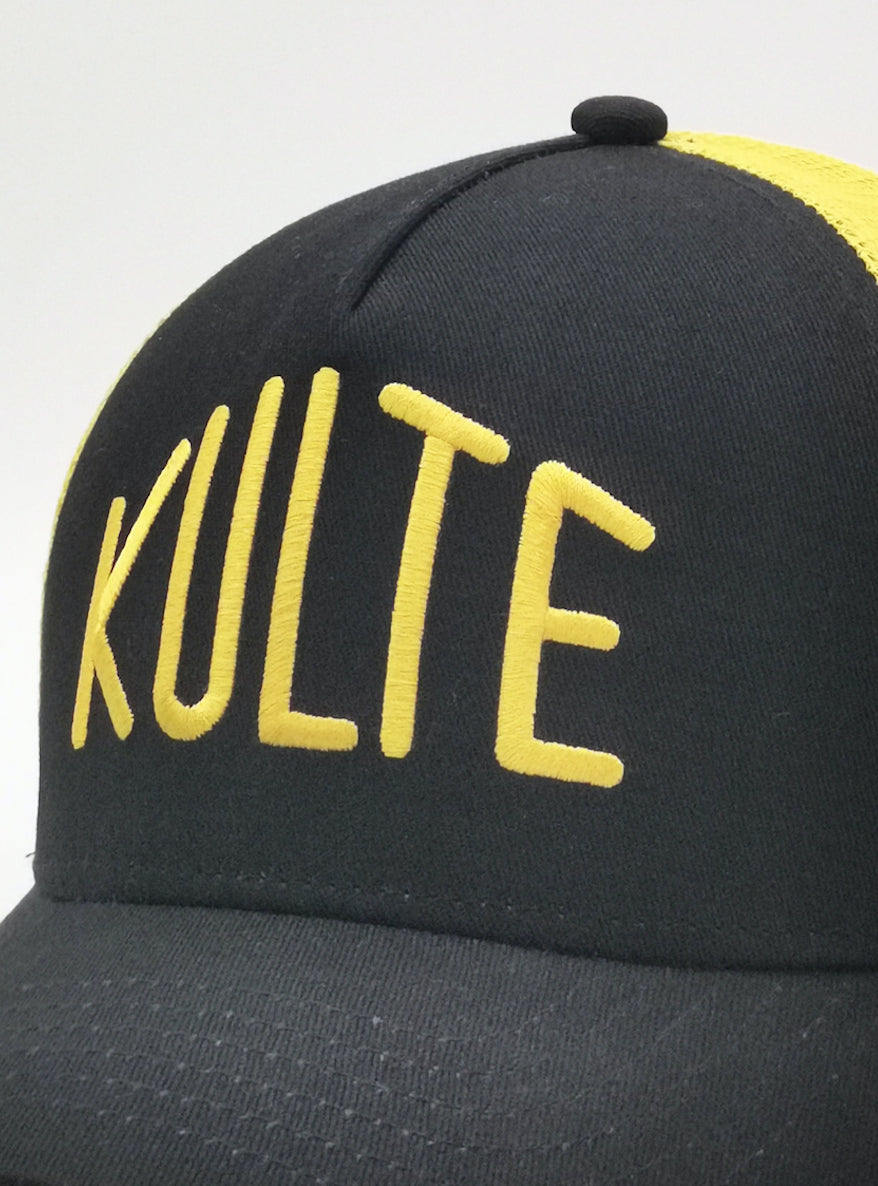 CASQUETTE TRUCKER VINTAGE MARINE/JAUNE