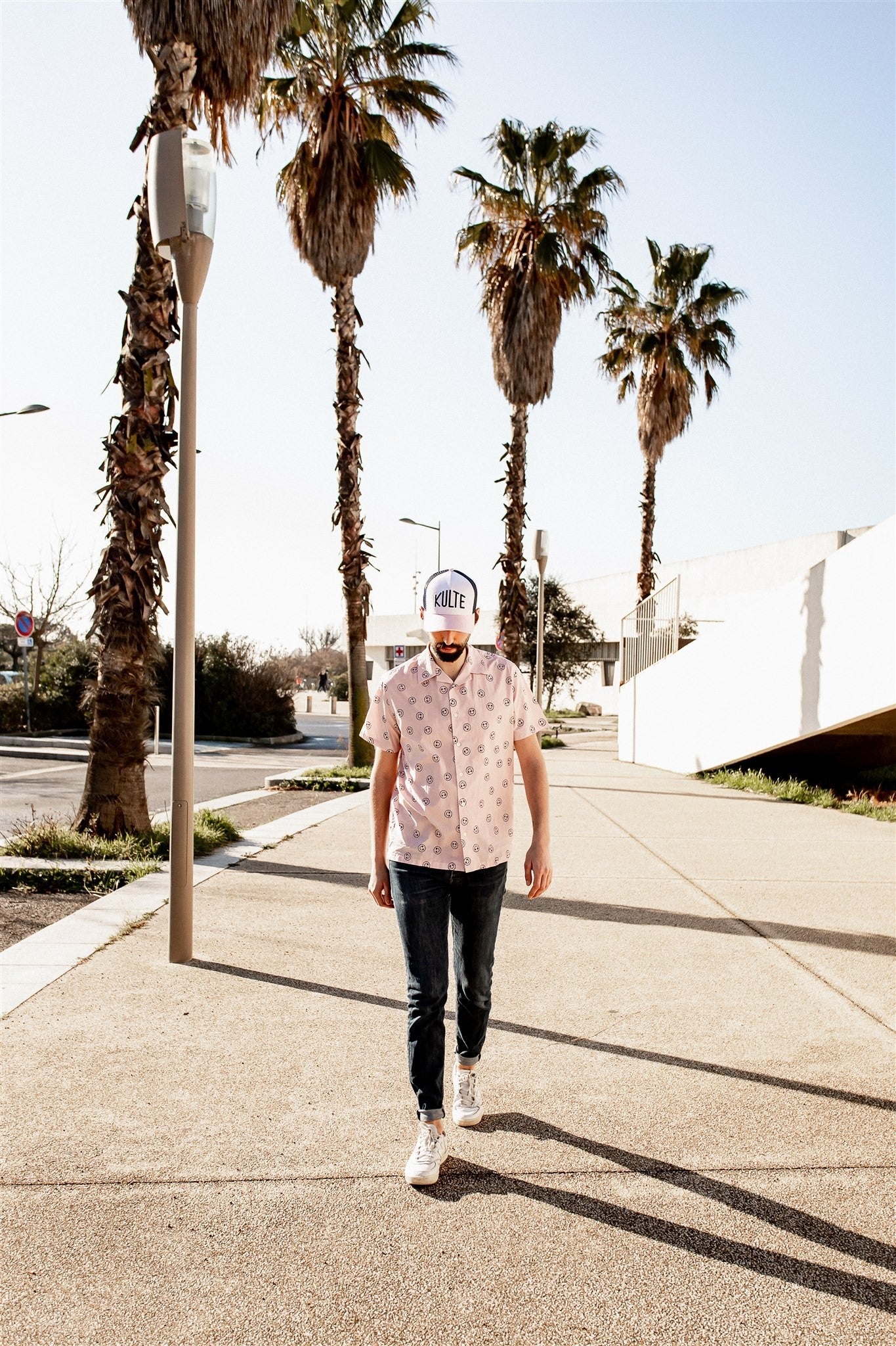 CASQUETTE TRUCKER VINTAGE PINK
