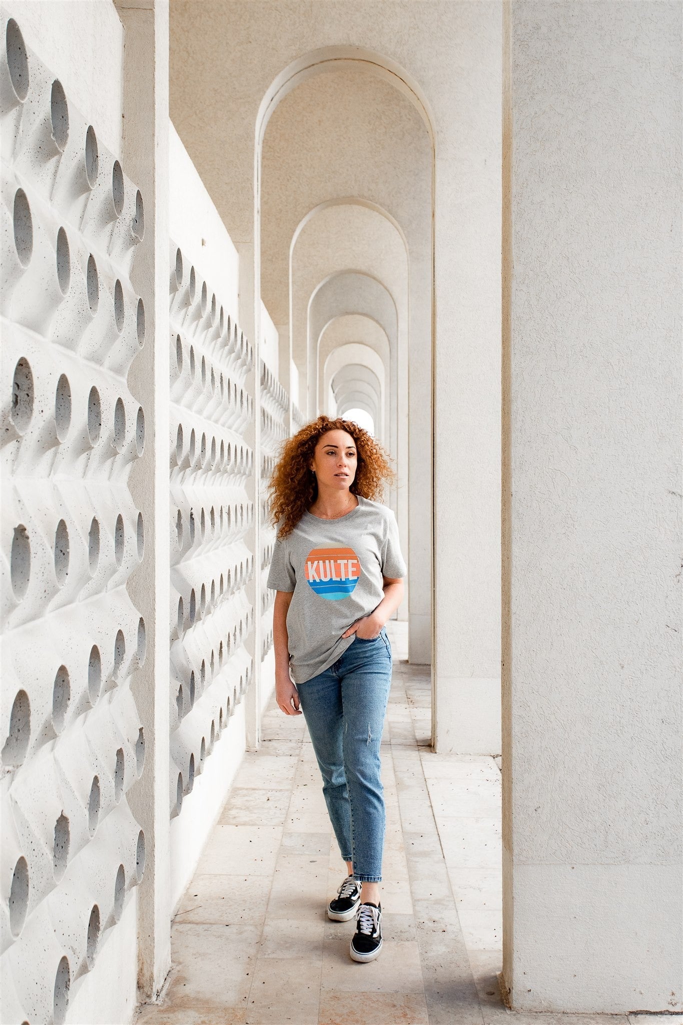 SUNDISC GREY T-SHIRT