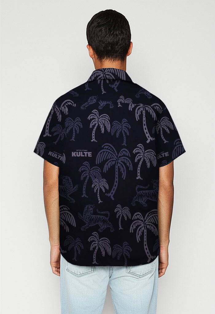 CHEMISE MANCHES COURTES HAWAIENNE TATOO