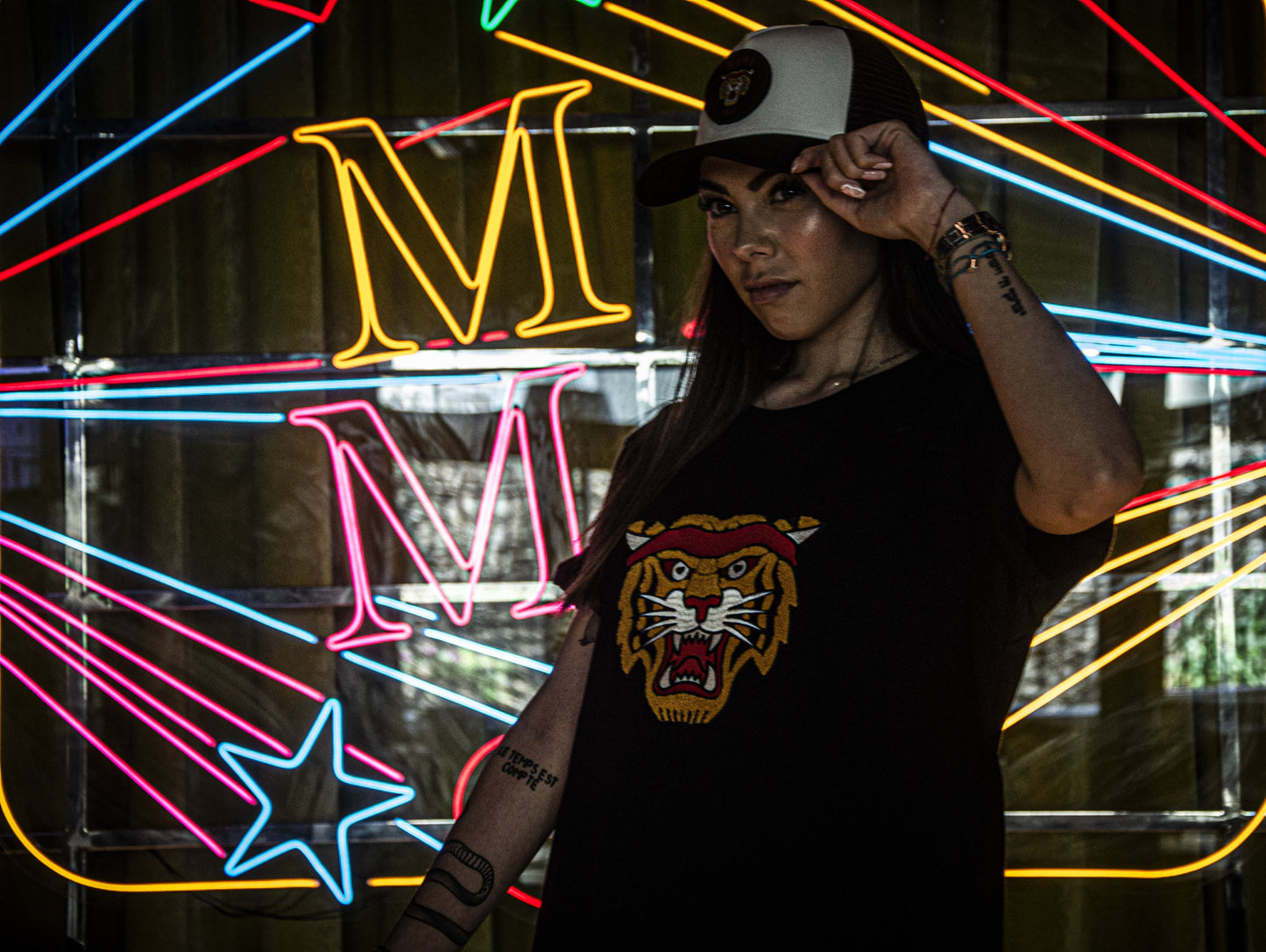 T-SHIRT TIGRE PREMIUM UNISEXE BLACK