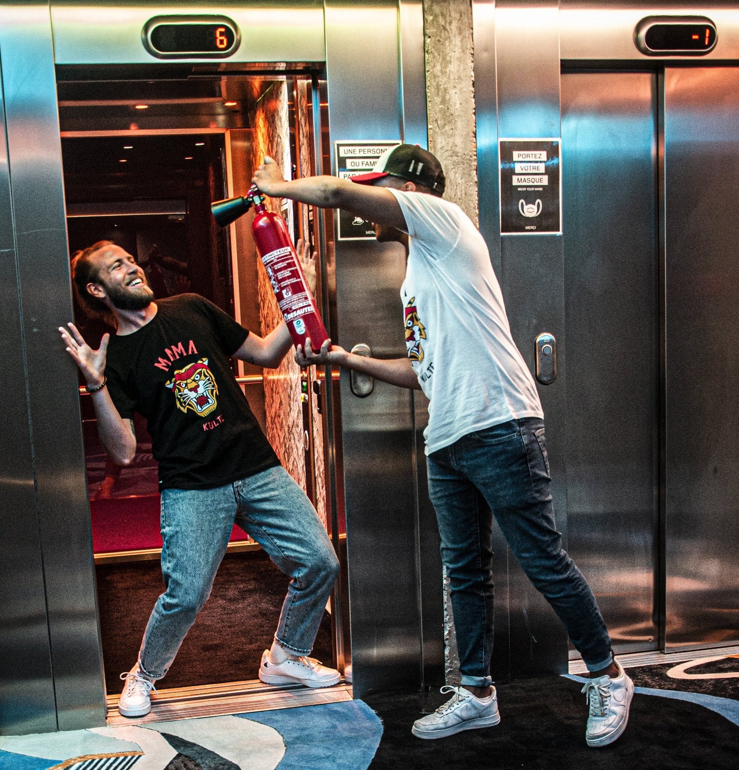 T-SHIRT TIGRE UNISEXE BLACK