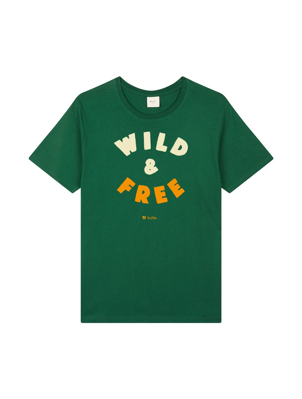 T-SHIRT WILD AND FREE GREEN