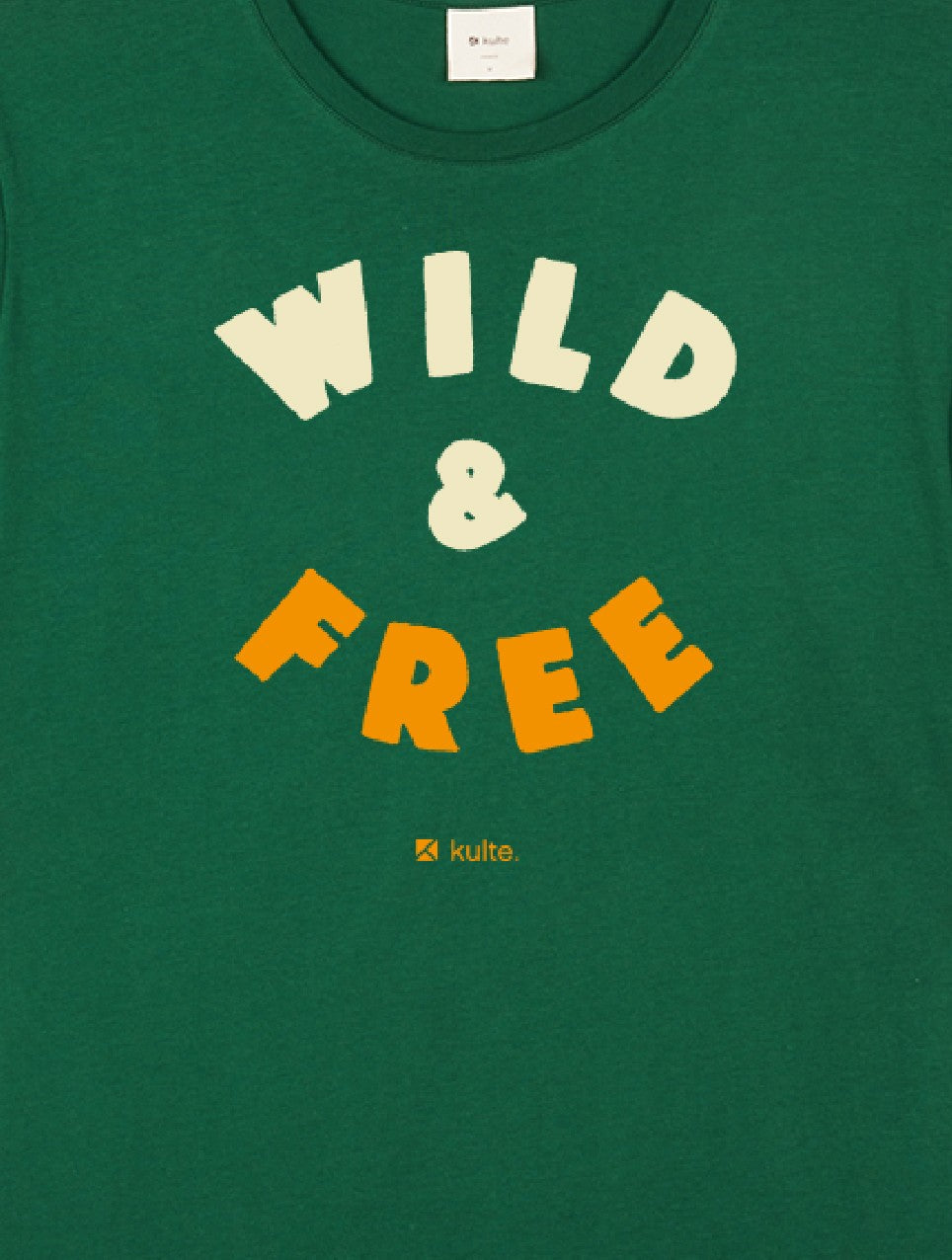 T-SHIRT WILD AND FREE GREEN