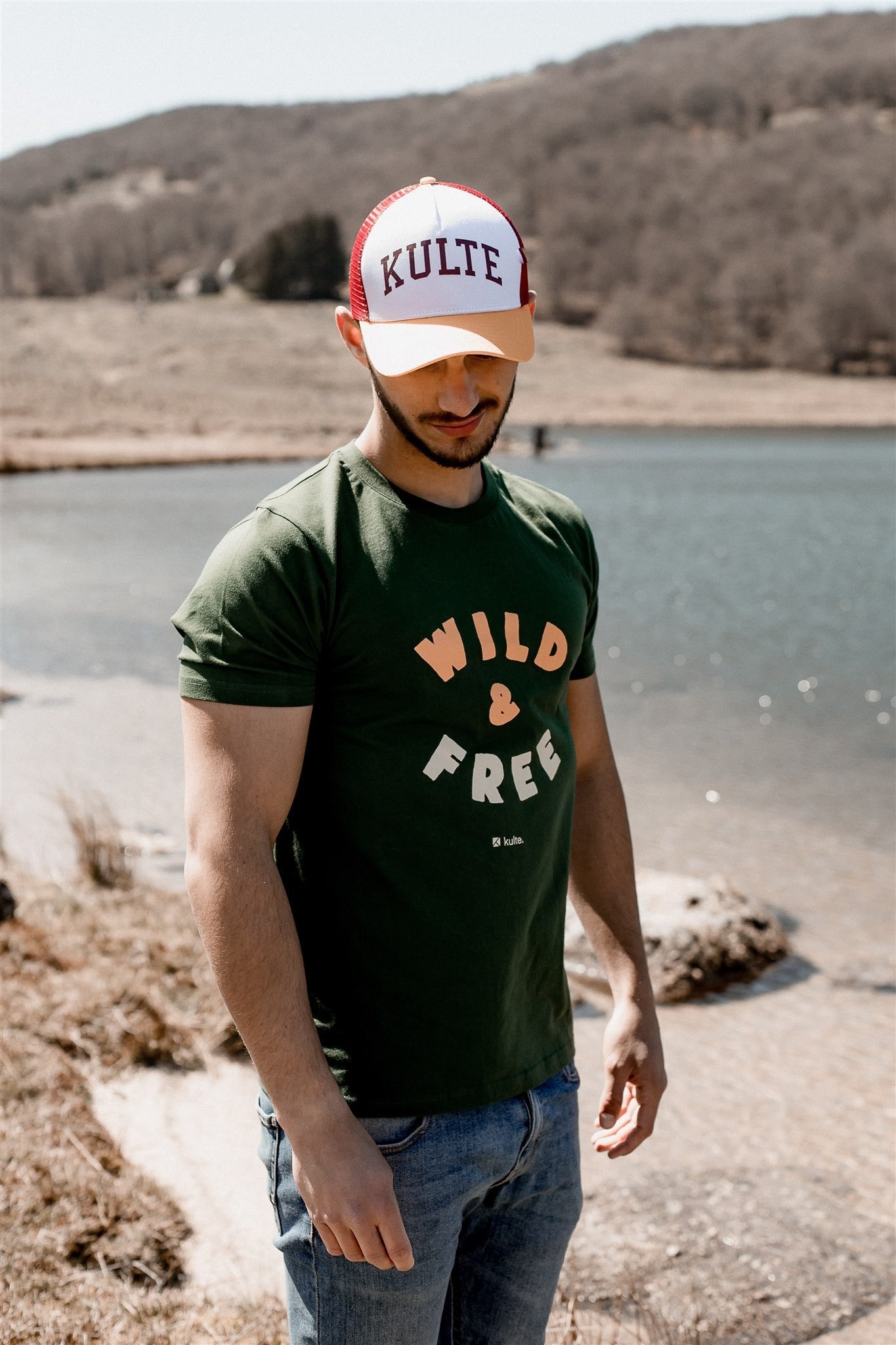 T-SHIRT WILD AND FREE WHITE