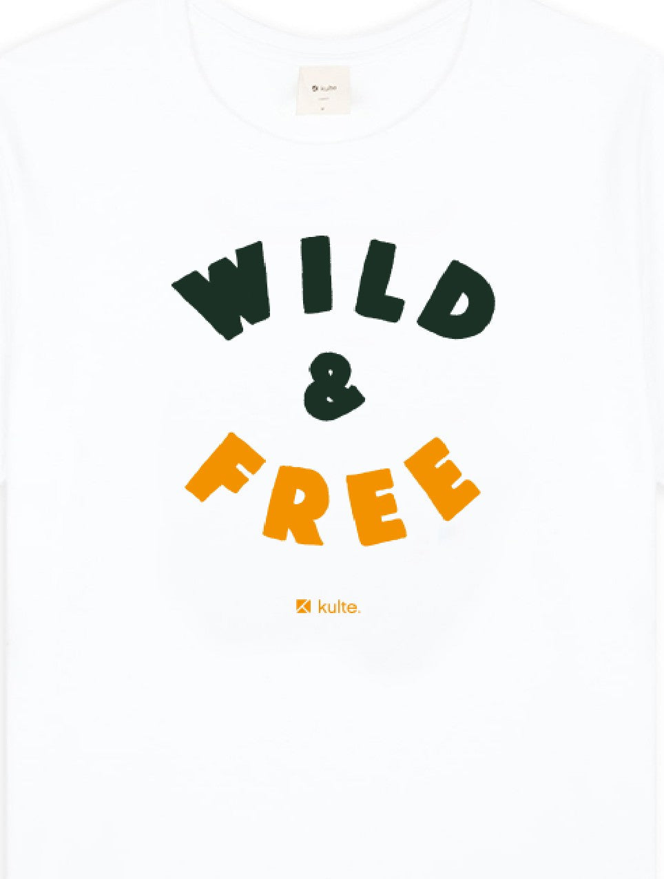 T-SHIRT WILD AND FREE WHITE