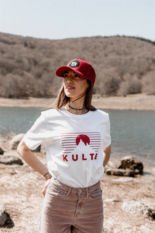 T-SHIRT UNISEXE SUN HORIZON WHITE