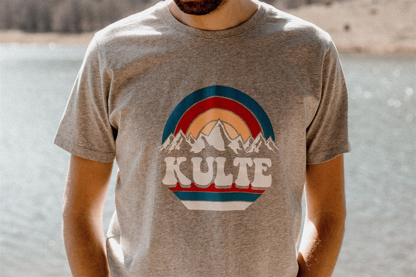 T-SHIRT RAINBOW GREY