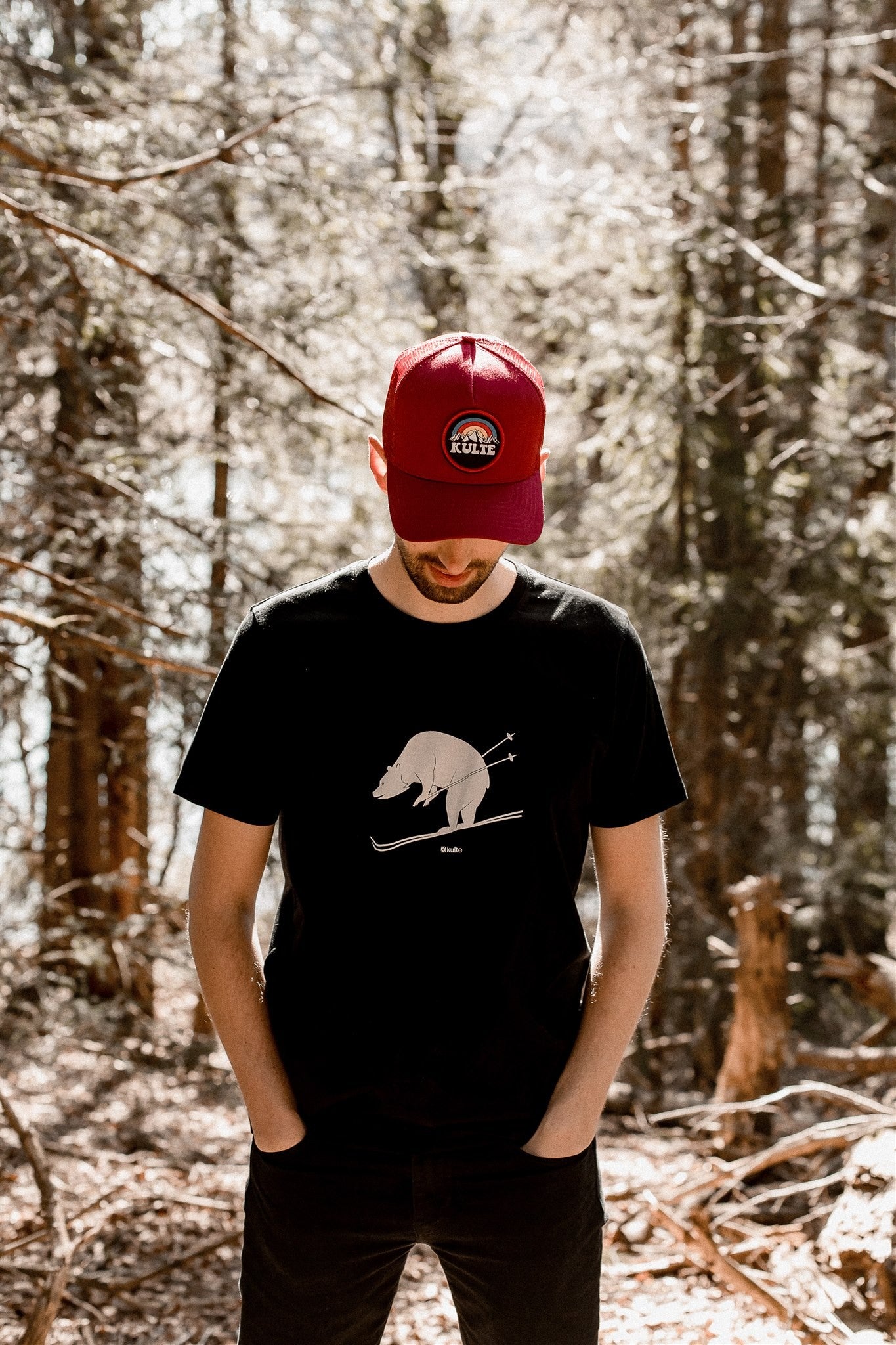 T-SHIRT LAZY BEAR BLACK