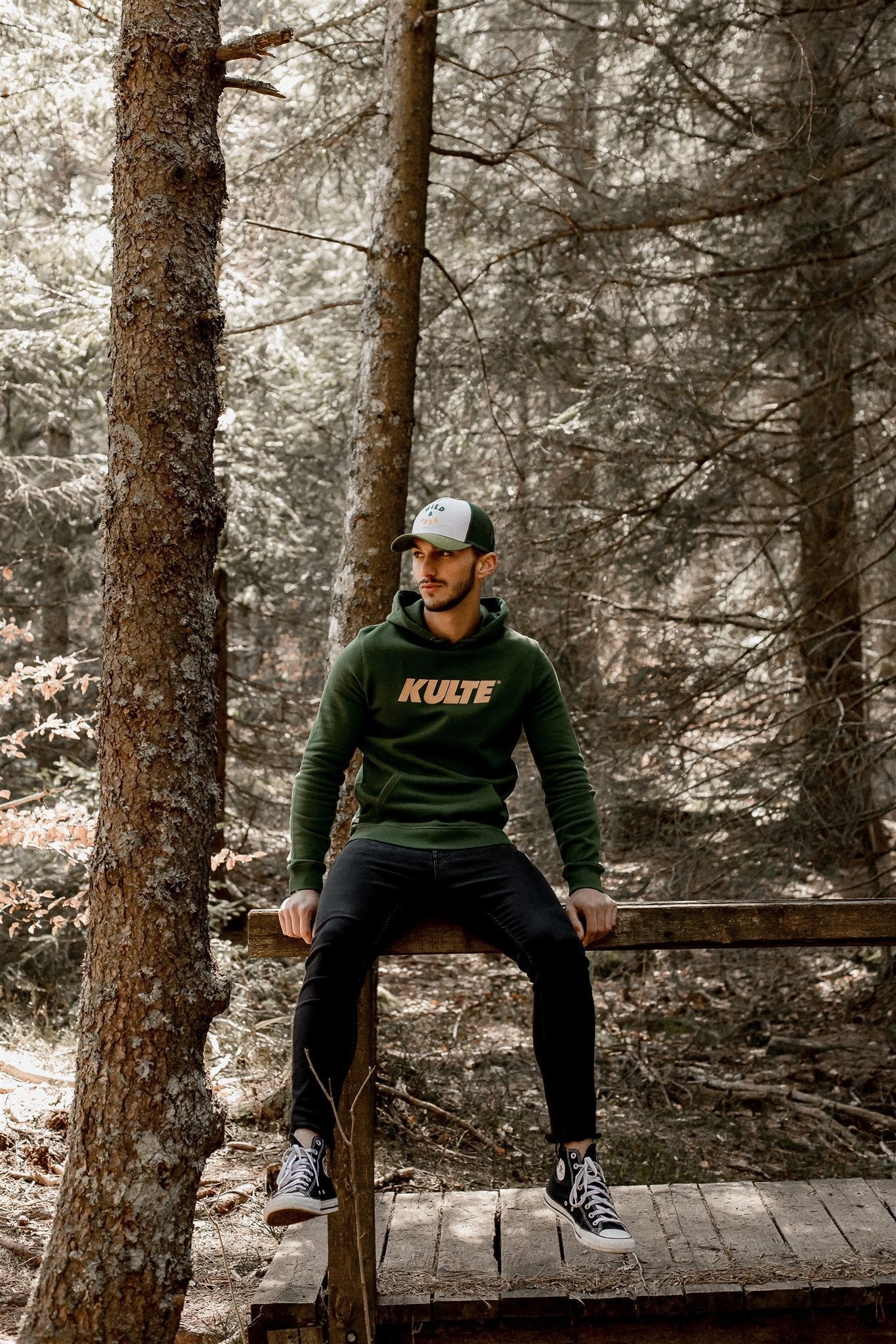 HOOD CORPO ITALIC GREEN