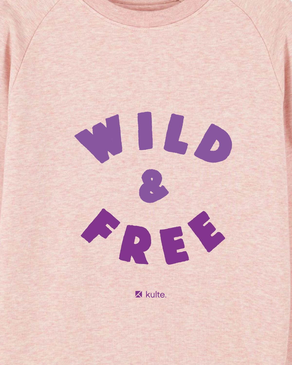 WOMEN'S SWEATSHIRT WILD AND FREE PINK