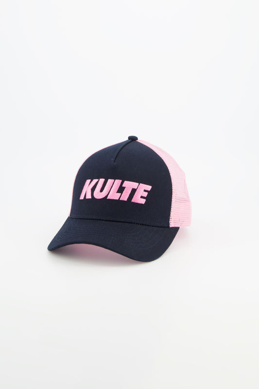CASQUETTE ITALIC NAVY PINK