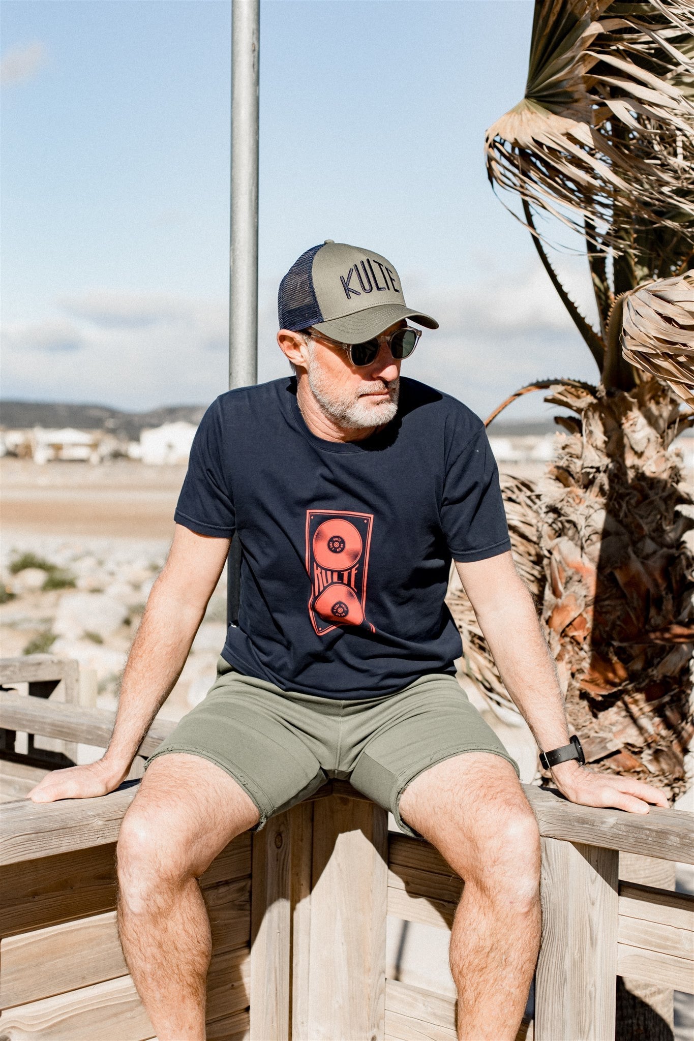 T-SHIRT PLATINE NAVY