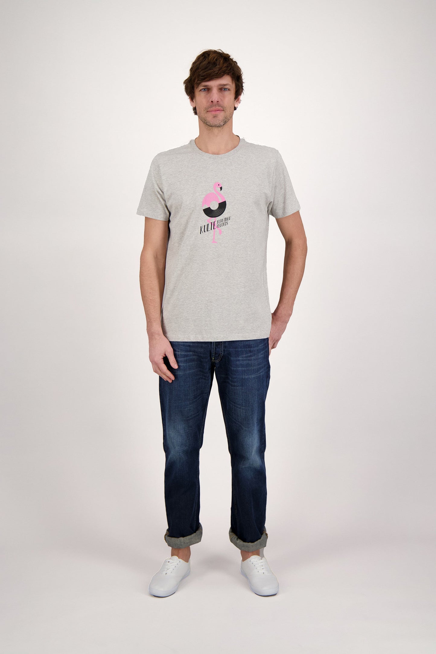 T-SHIRT FLAMINGO GREY