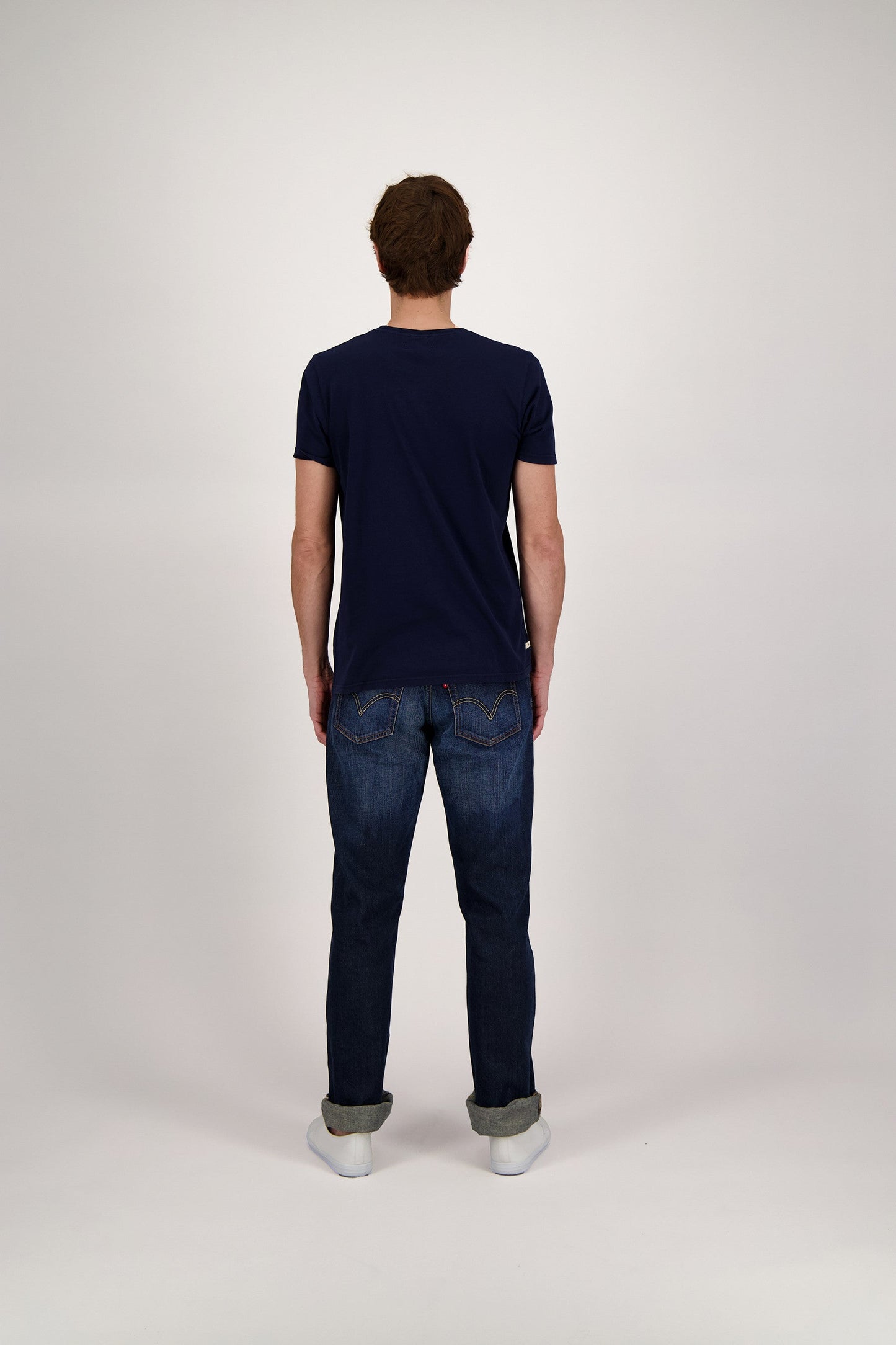 T-SHIRT CORPO ITALIC RETRO NAVY