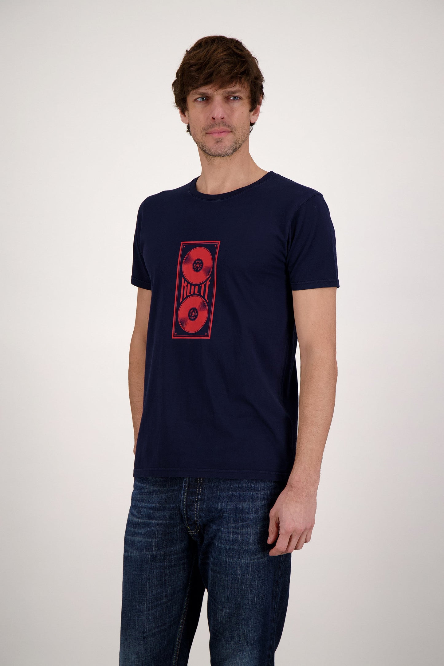 T-SHIRT PLATINE NAVY