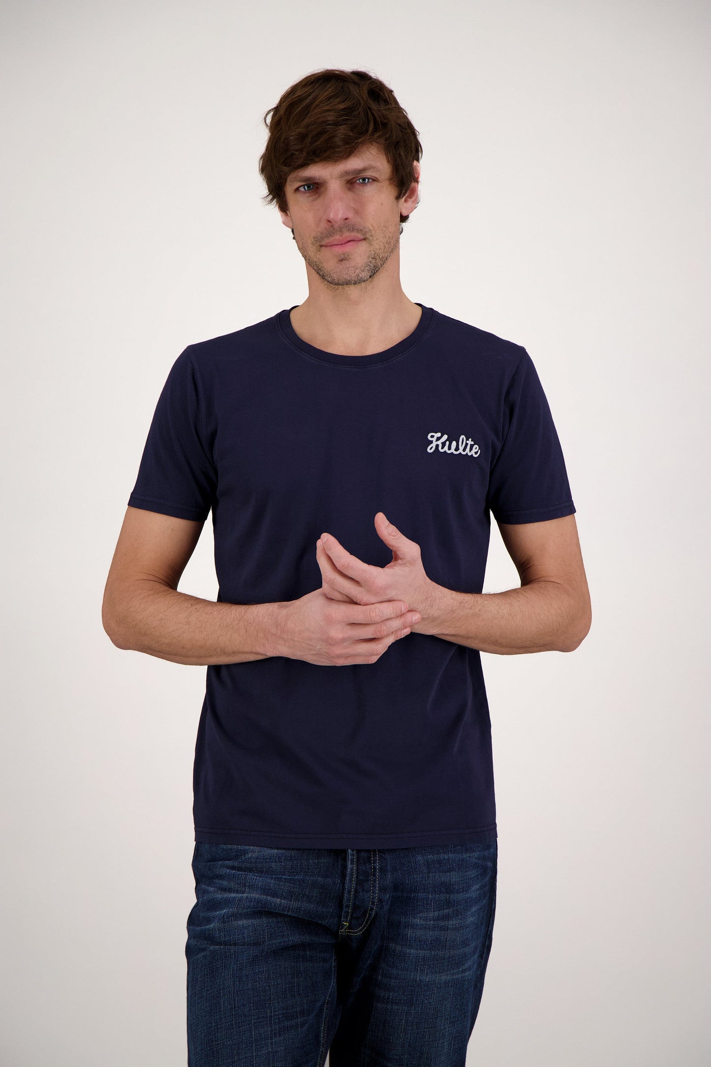 T-SHIRT CORPO SCRIPT NAVY