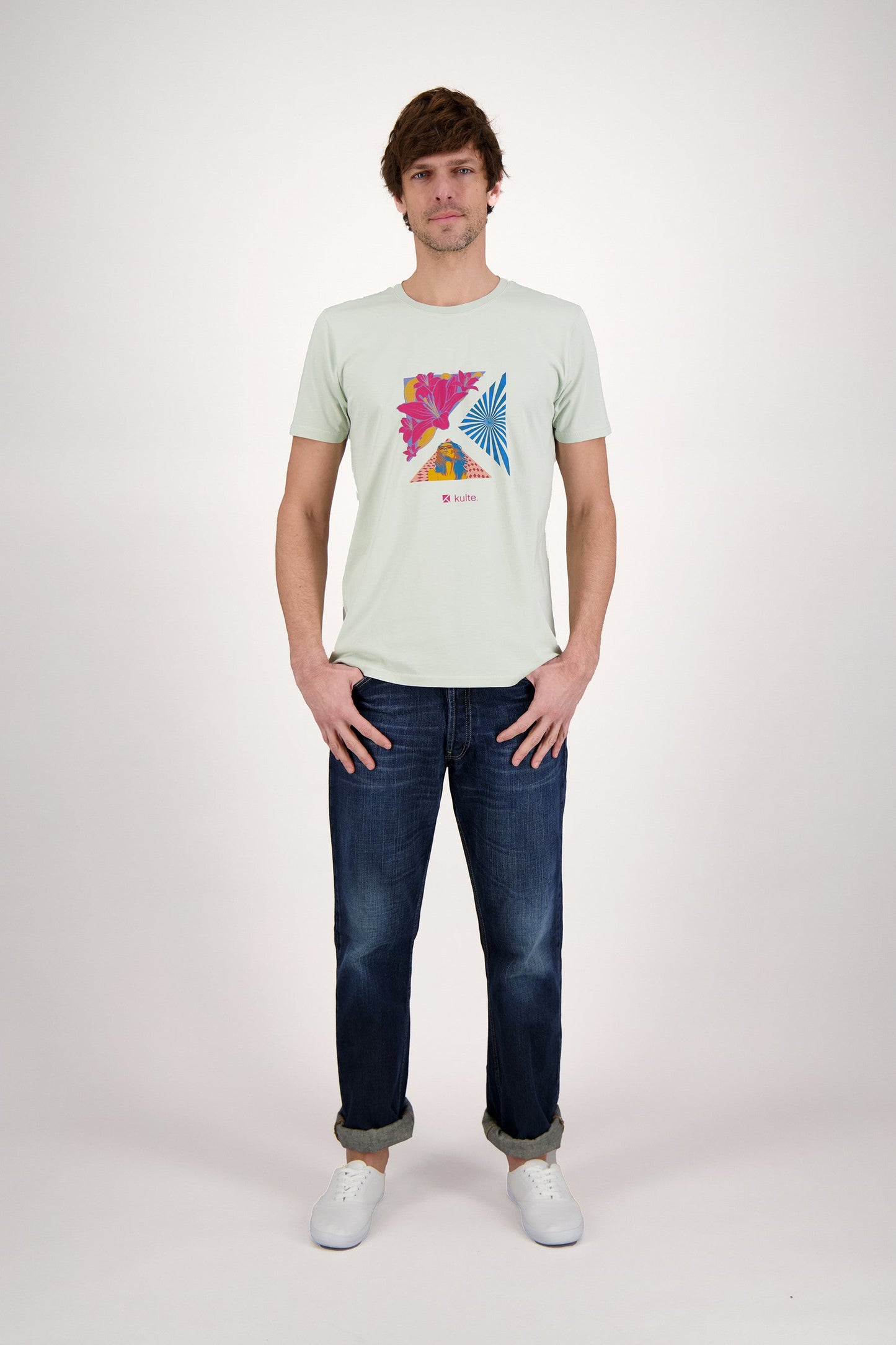 T-SHIRT TROPICAL LIGHT GREEN