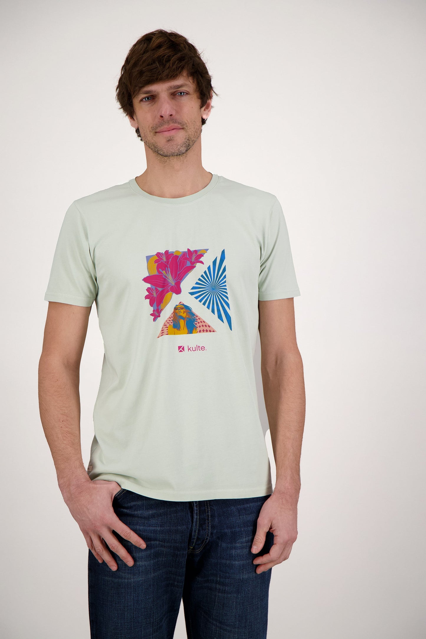 T-SHIRT TROPICAL LIGHT GREEN
