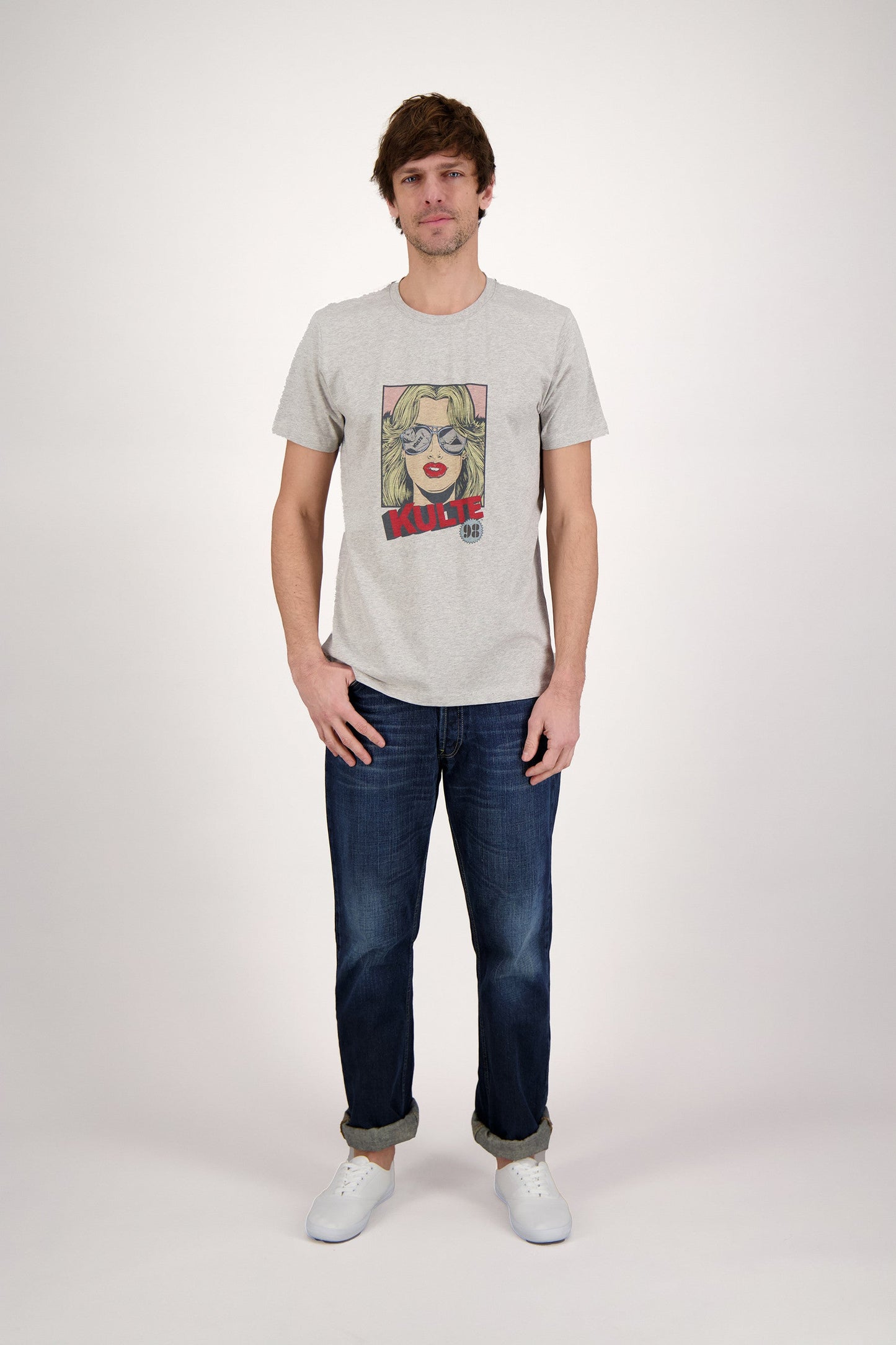 T-SHIRT WTF GREY