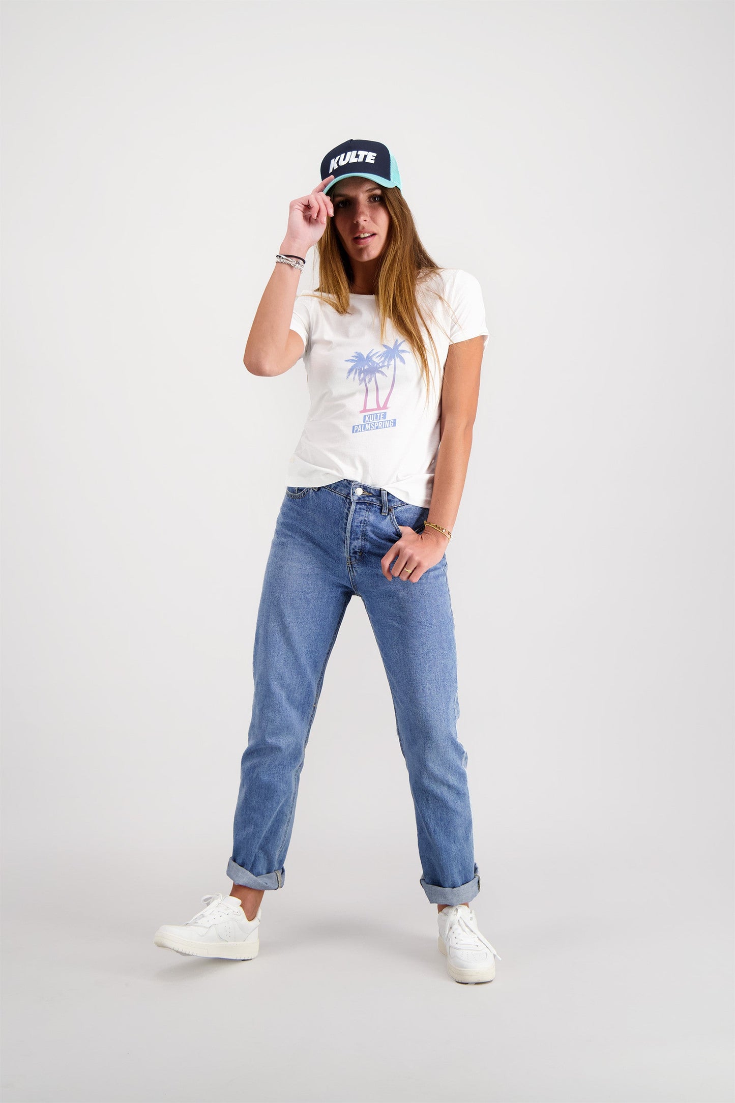 T-SHIRT FEMME PALMSPRING WHITE