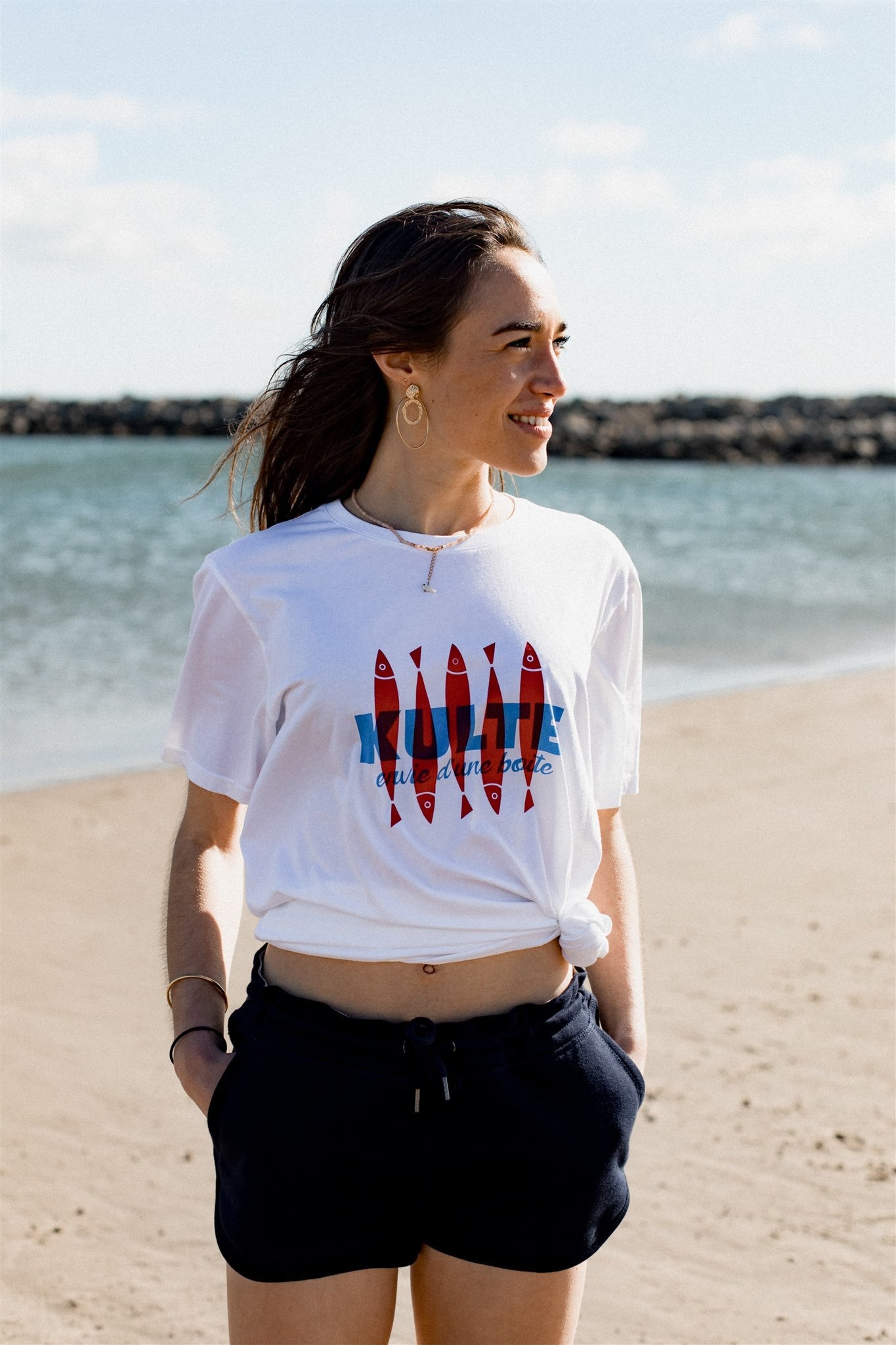 T-SHIRT SARDINE WHITE