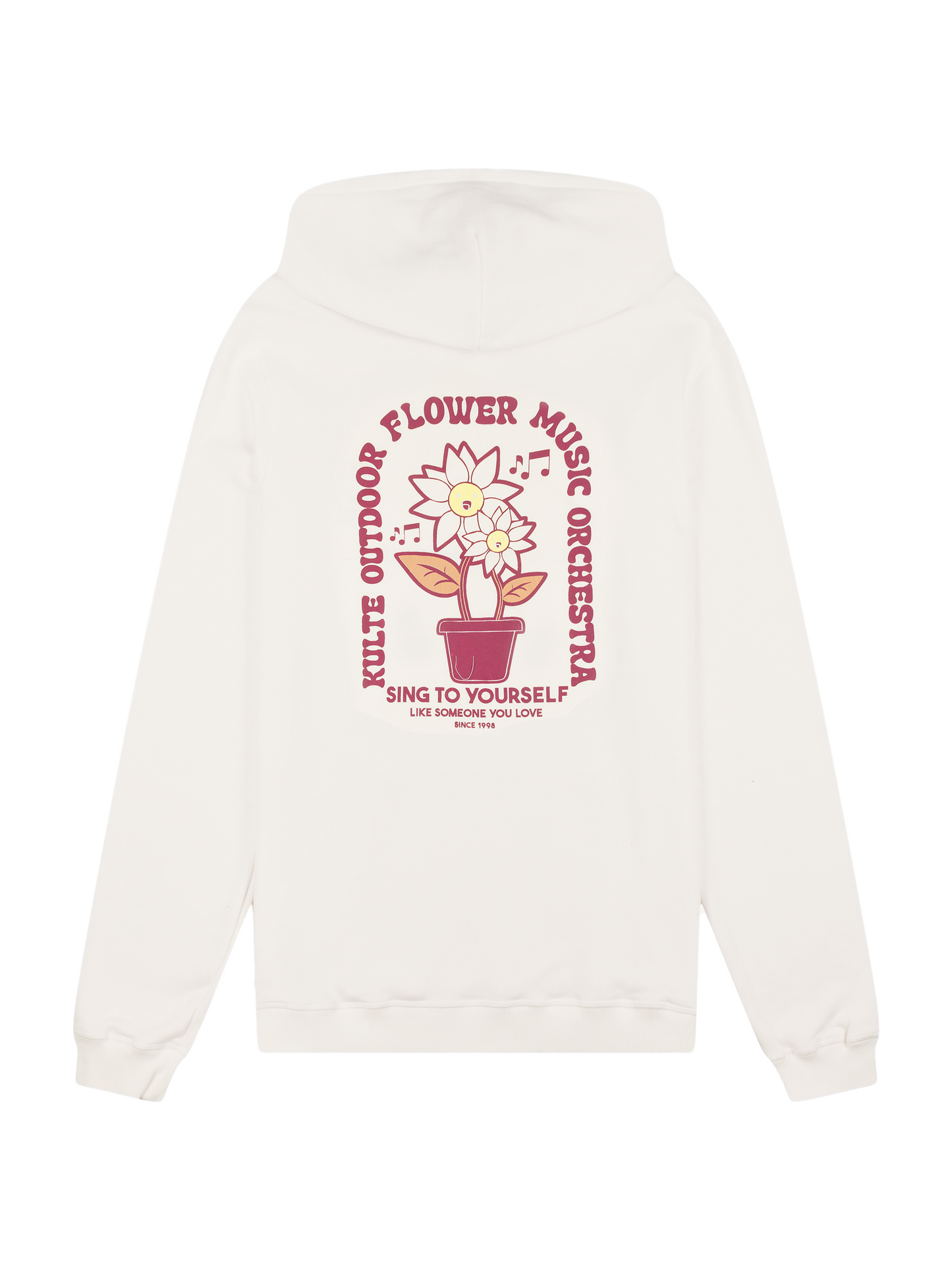 HOODIE FLOWER OFF WHITE