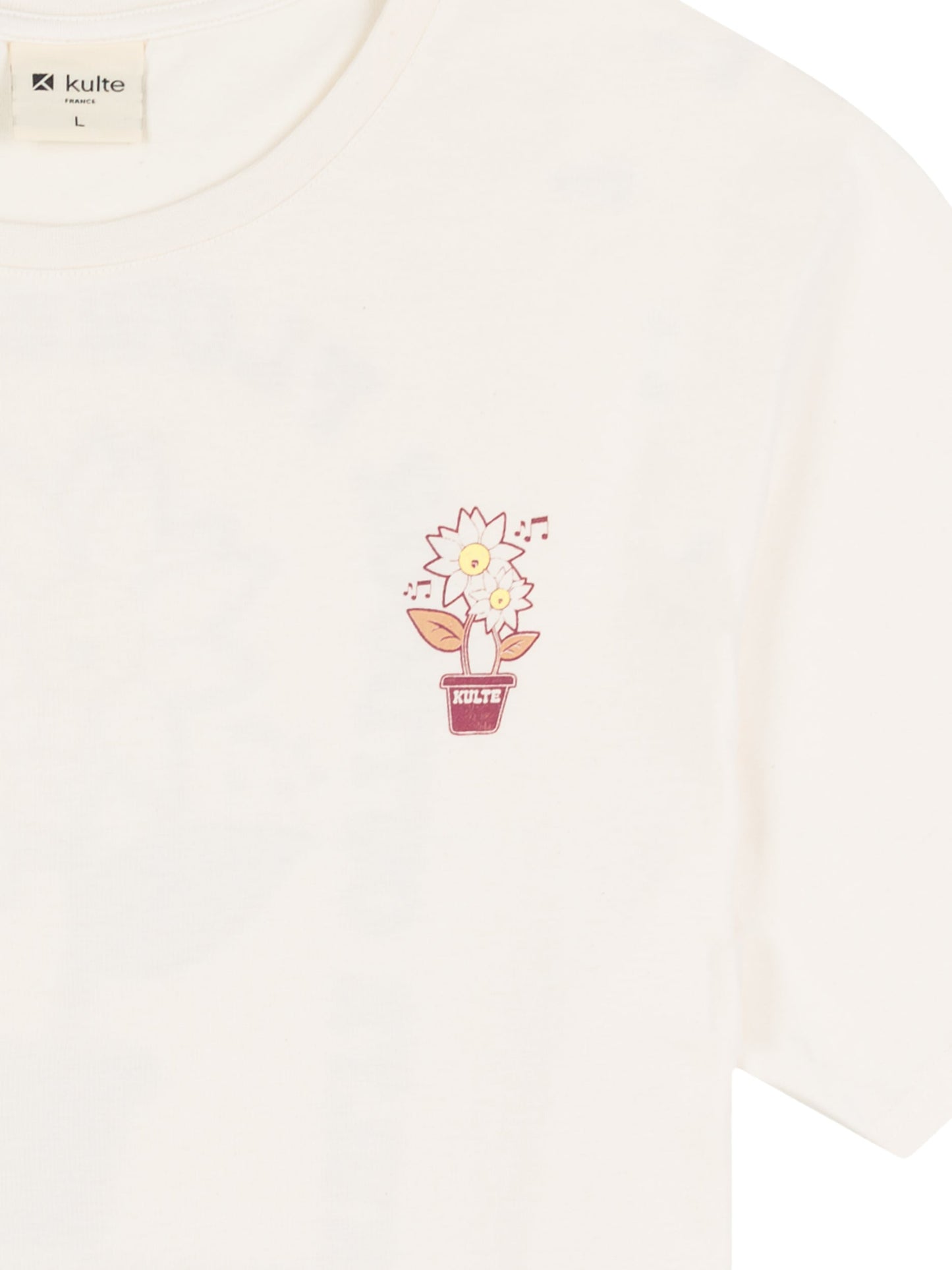 TEE SHIRT FLOWER OFF WHITE