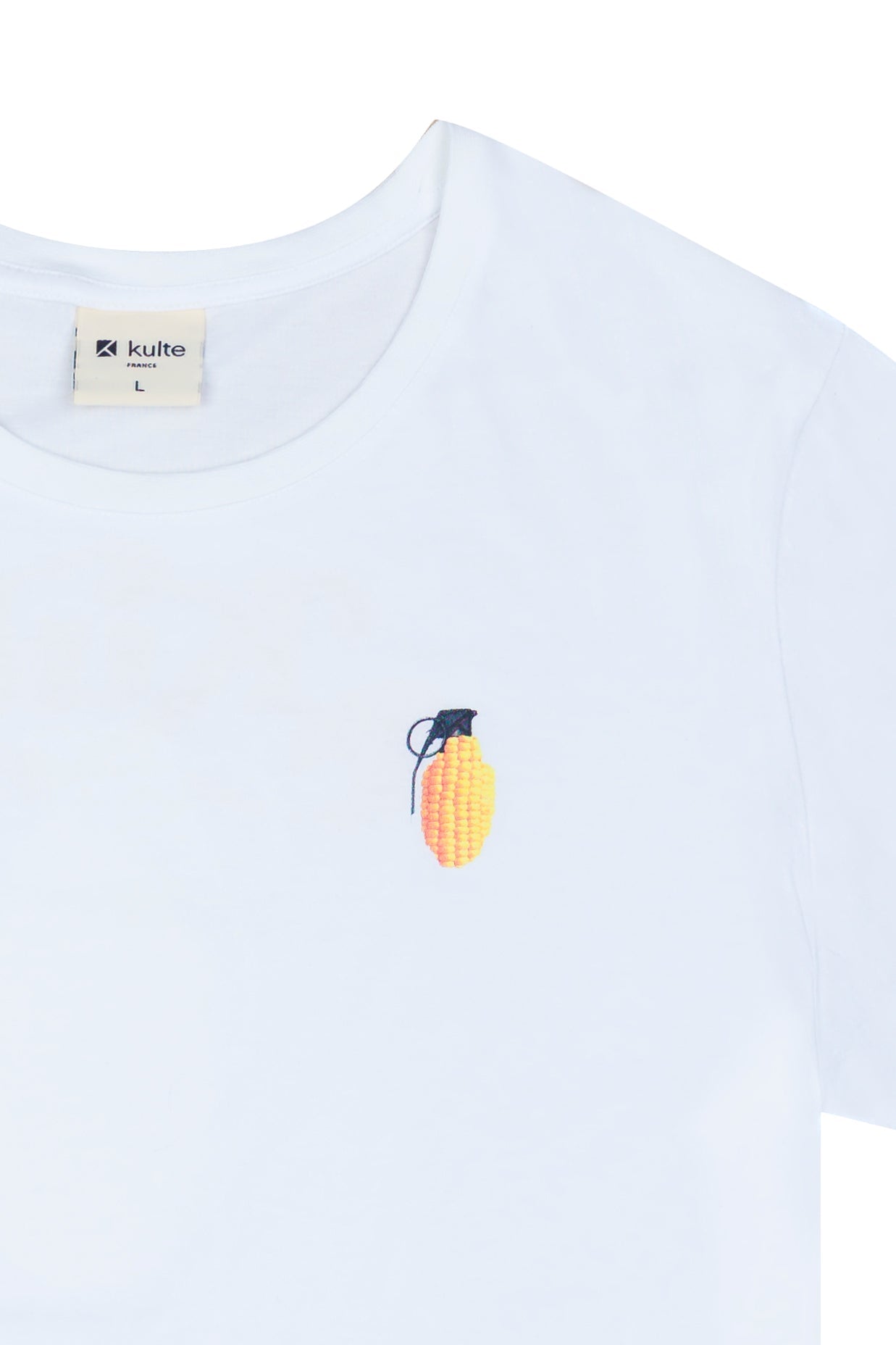 T-SHIRT POPCORN BLANC