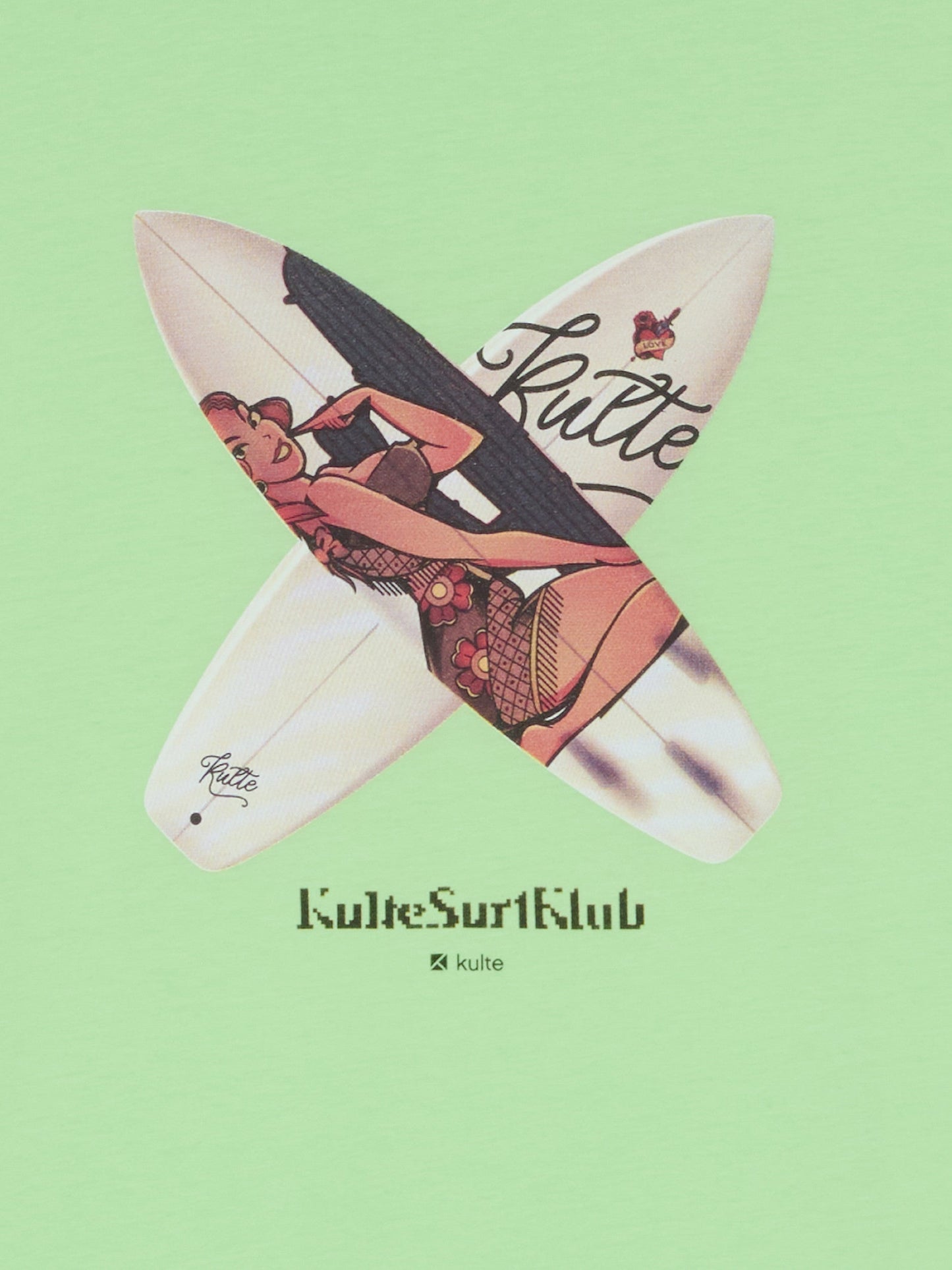 TEE SHIRT SURF TEE GREEN